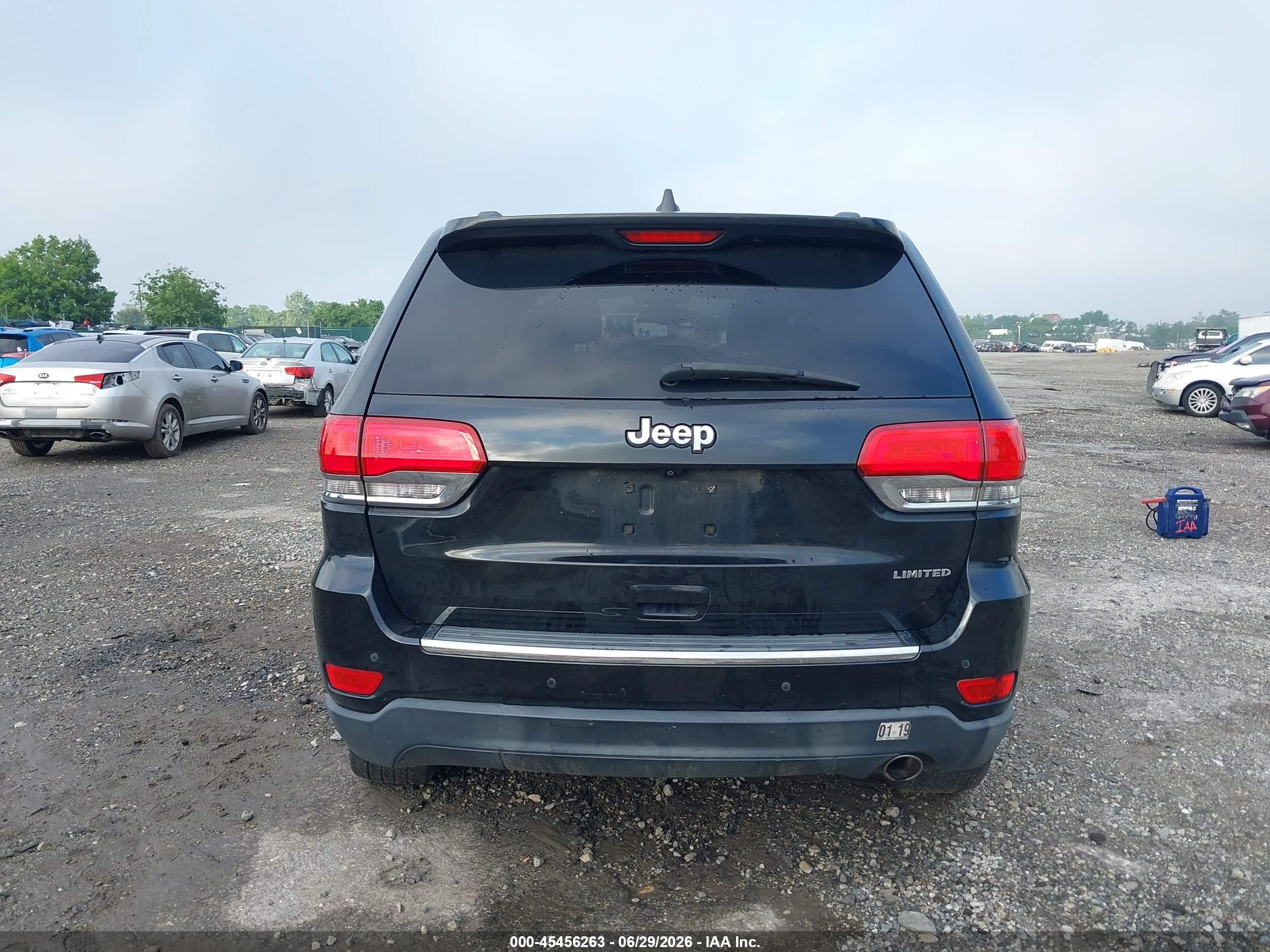 2015 Jeep Grand Cherokee Limited Black vin: 1C4RJEBG1FC763759