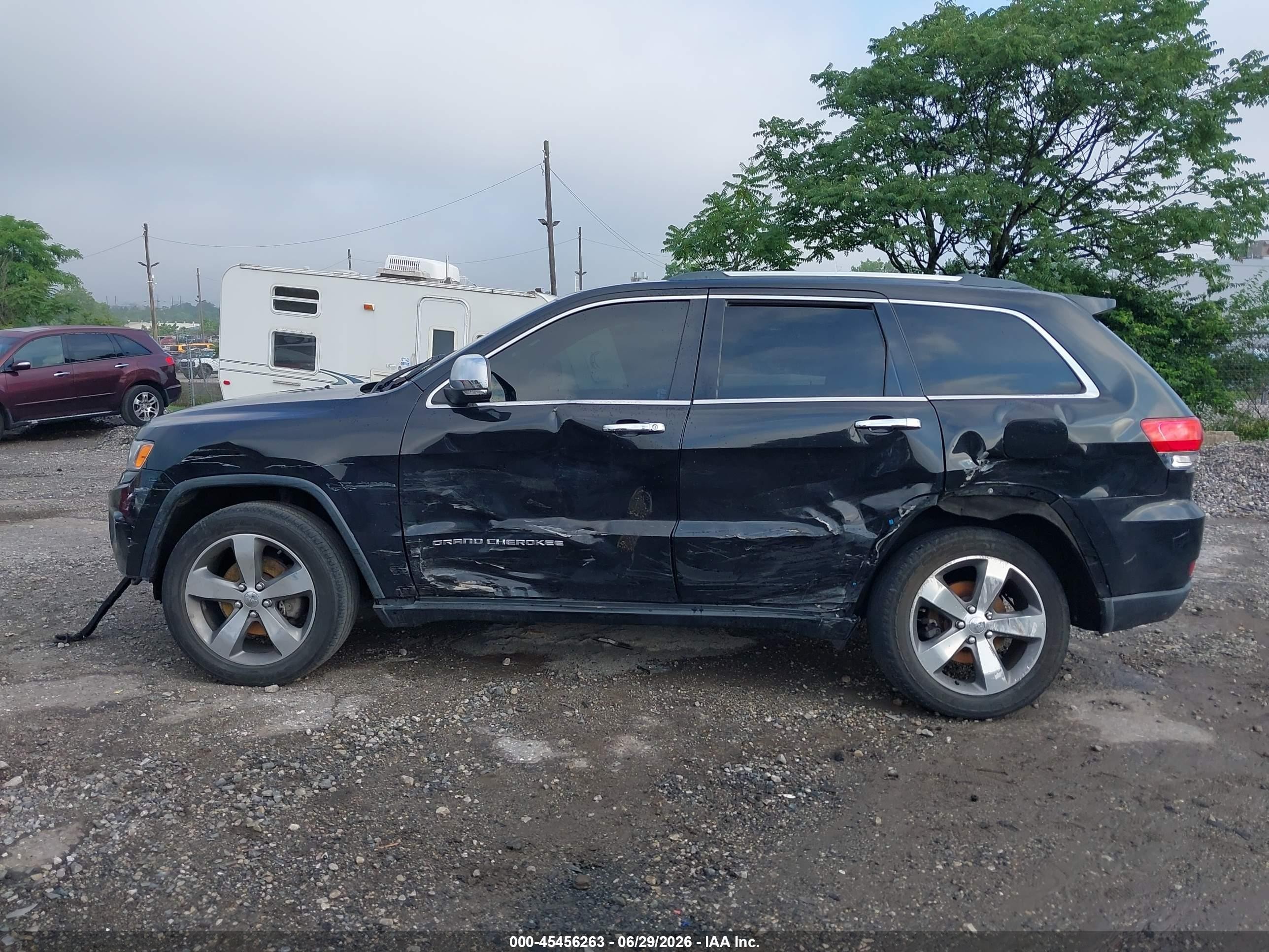 2015 Jeep Grand Cherokee Limited Black vin: 1C4RJEBG1FC763759