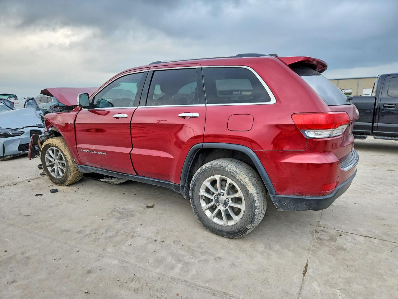 2015 Jeep Grand Cherokee Limited Red vin: 1C4RJEBG1FC856443