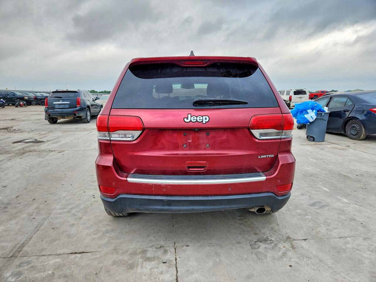2015 Jeep Grand Cherokee Limited Red vin: 1C4RJEBG1FC856443