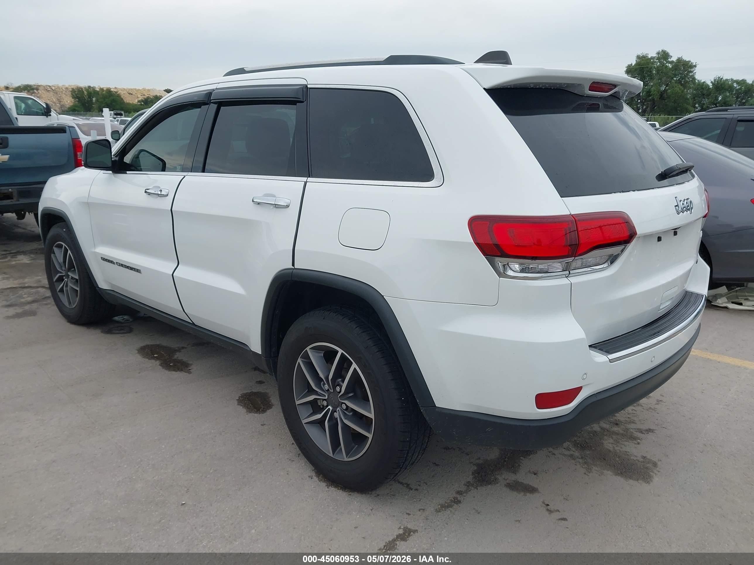 2021 Jeep Grand Cherokee Limited 4x2 White vin: 1C4RJEBG1MC873756