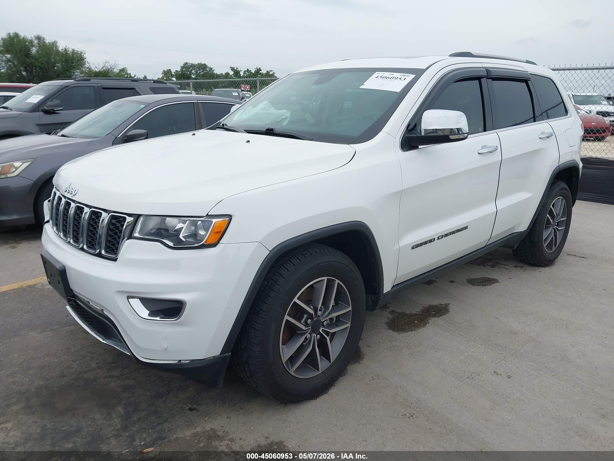 2021 Jeep Grand Cherokee Limited 4x2 White vin: 1C4RJEBG1MC873756