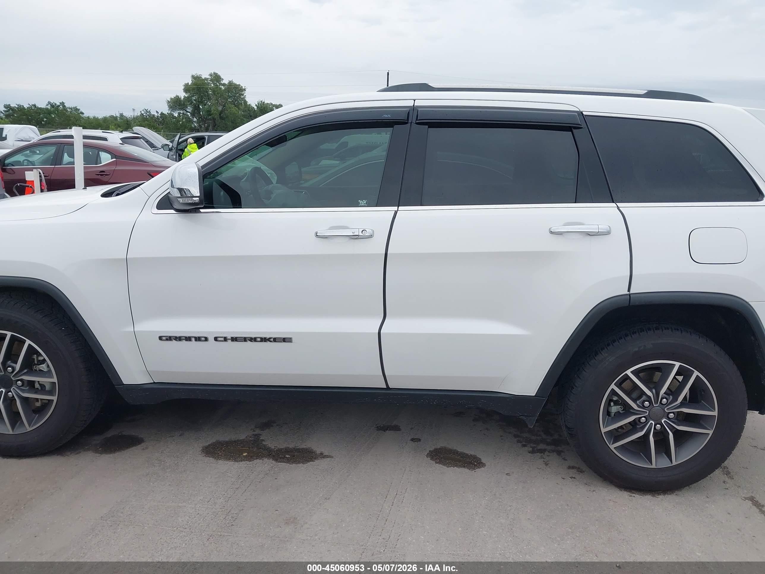 2021 Jeep Grand Cherokee Limited 4x2 White vin: 1C4RJEBG1MC873756