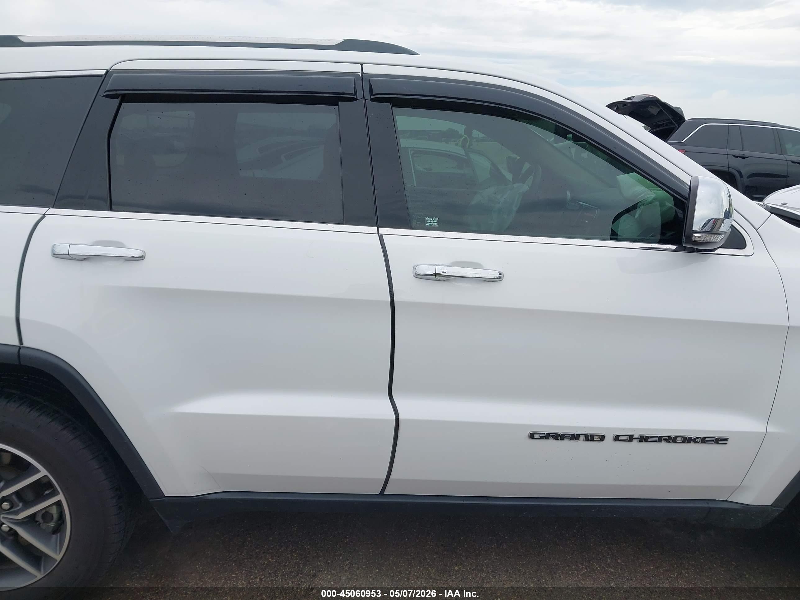 2021 Jeep Grand Cherokee Limited 4x2 White vin: 1C4RJEBG1MC873756