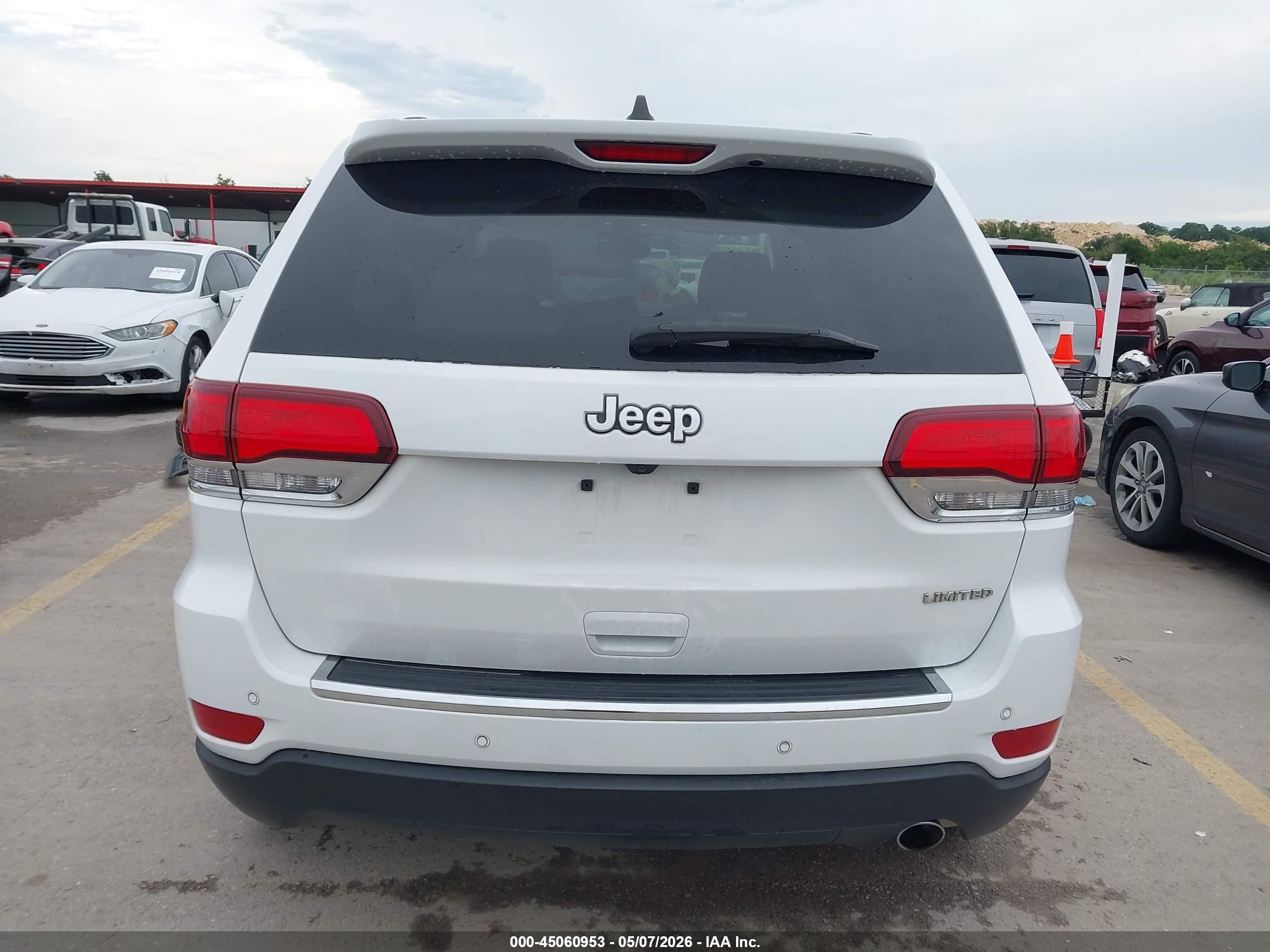 2021 Jeep Grand Cherokee Limited 4x2 White vin: 1C4RJEBG1MC873756