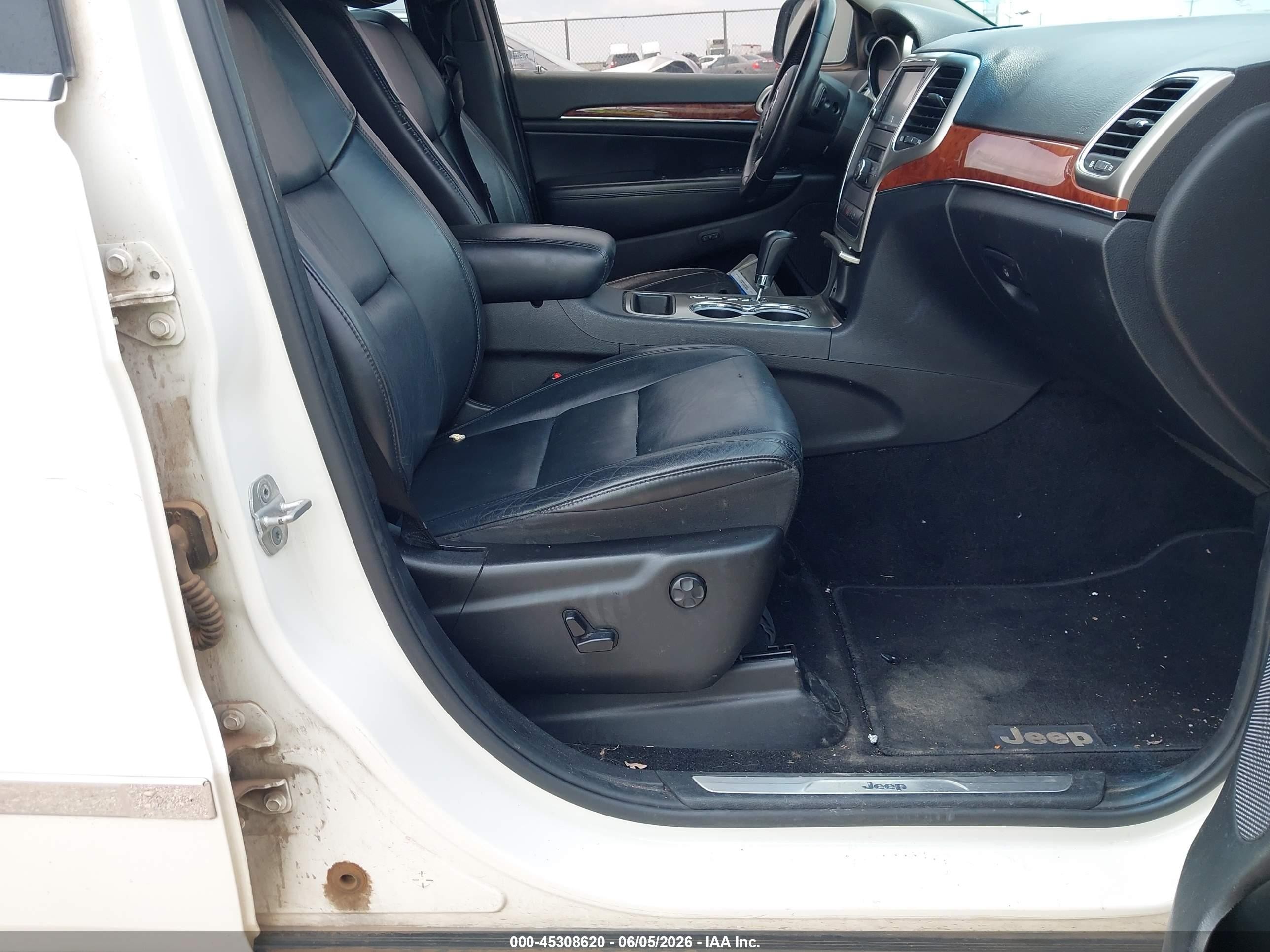 2012 Jeep Grand Cherokee Limited White vin: 1C4RJEBG2CC125306