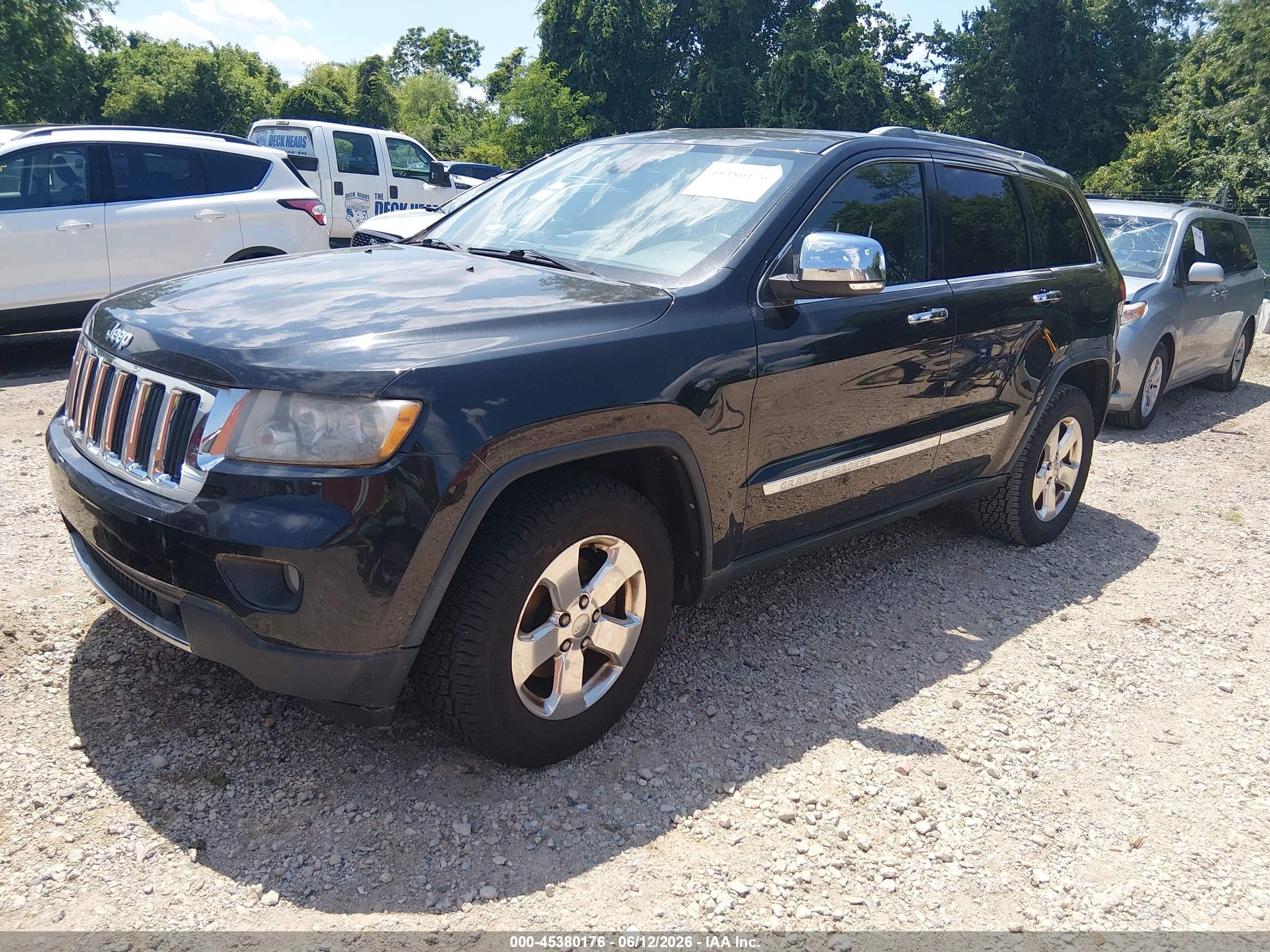 2012 Jeep Grand Cherokee Limited Black vin: 1C4RJEBG2CC305160
