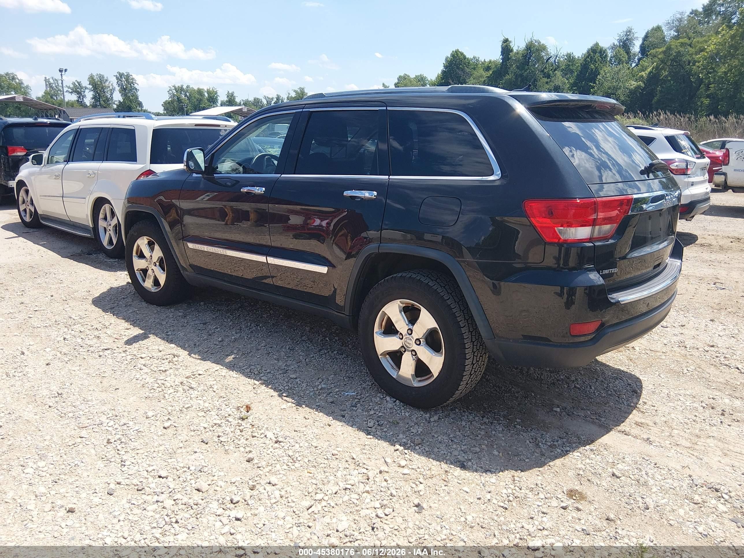2012 Jeep Grand Cherokee Limited Black vin: 1C4RJEBG2CC305160