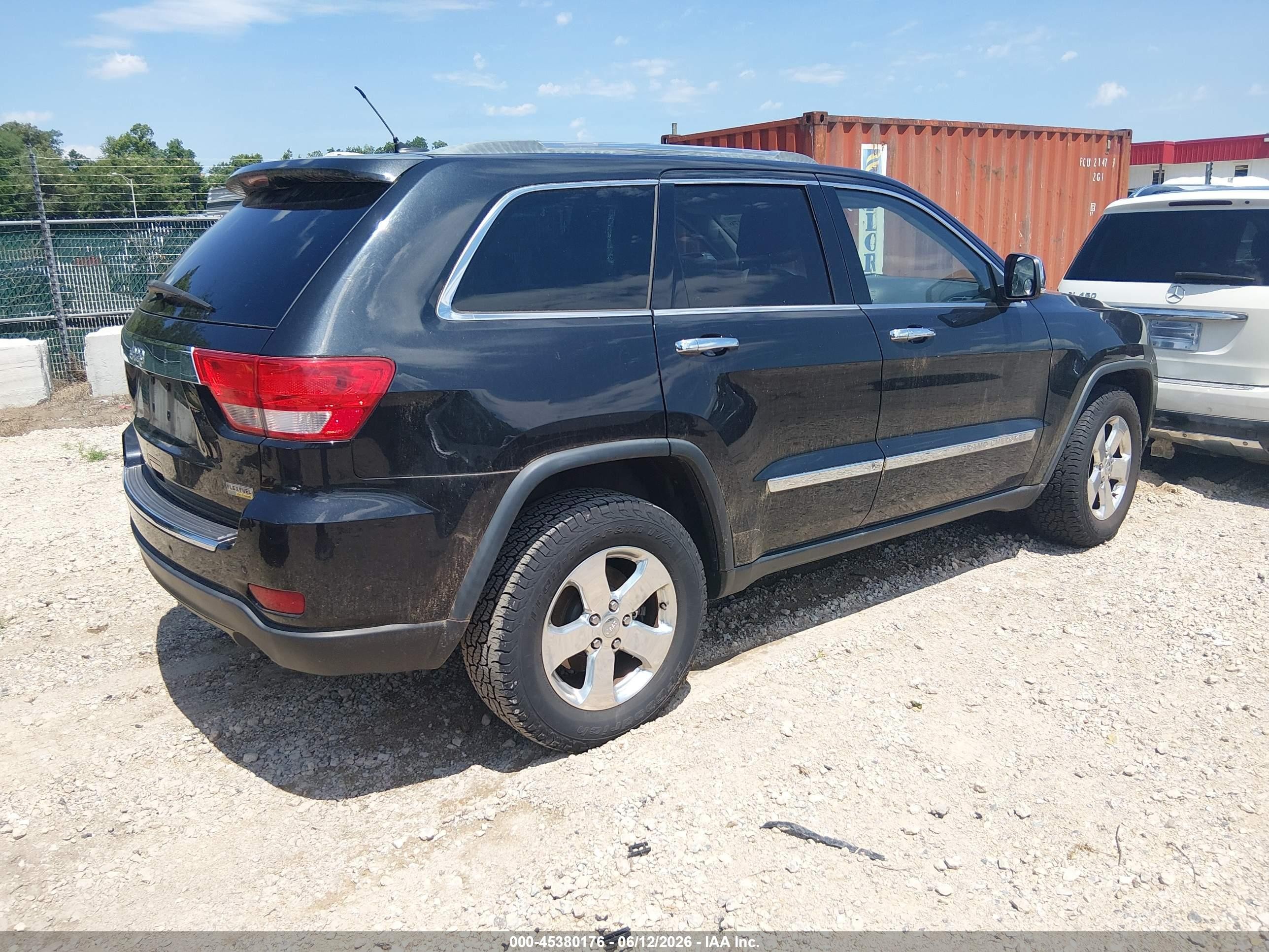 2012 Jeep Grand Cherokee Limited Black vin: 1C4RJEBG2CC305160