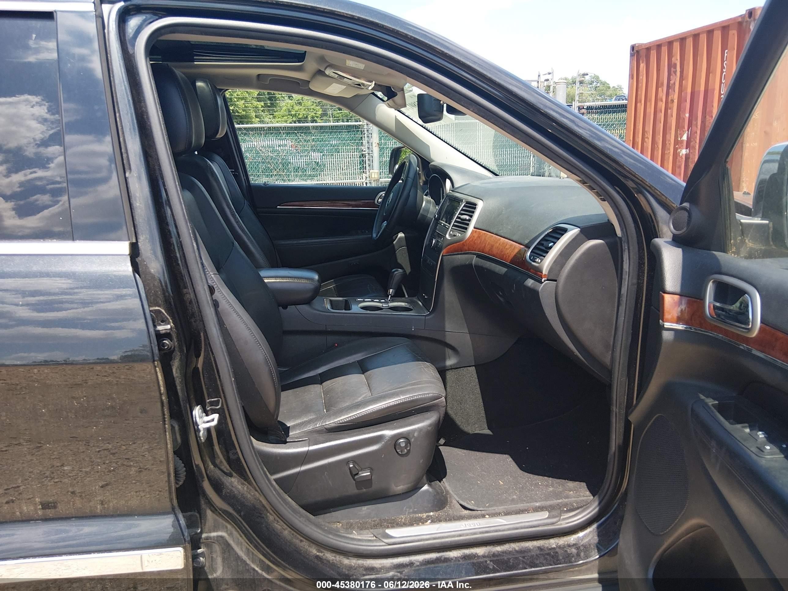 2012 Jeep Grand Cherokee Limited Black vin: 1C4RJEBG2CC305160