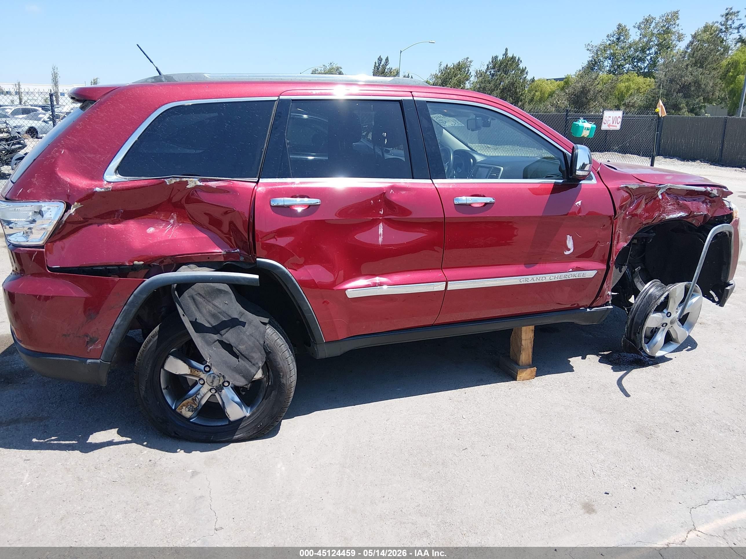 2013 Jeep Grand Cherokee Limited Burgundy vin: 1C4RJEBG2DC606402