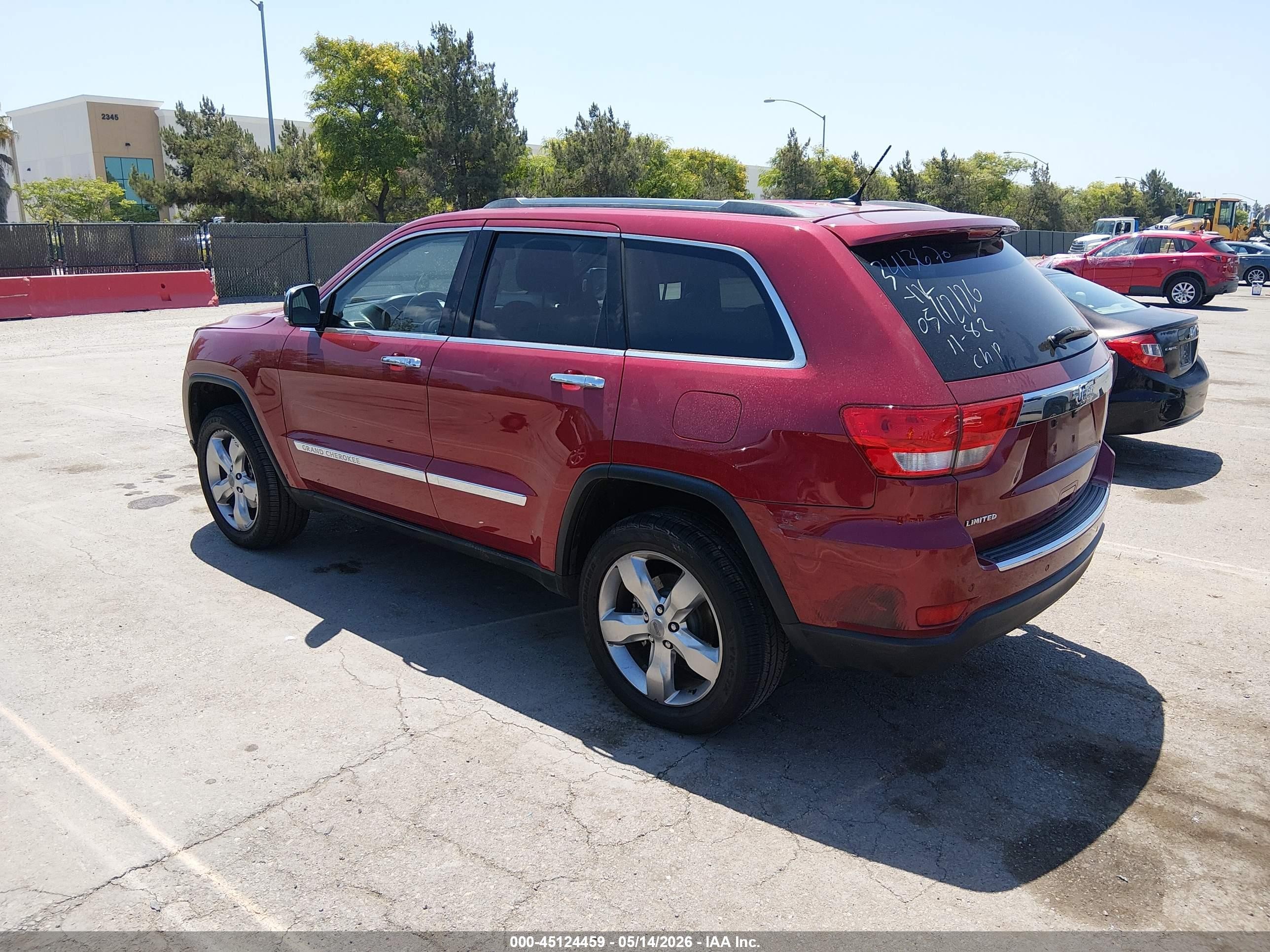 2013 Jeep Grand Cherokee Limited Burgundy vin: 1C4RJEBG2DC606402