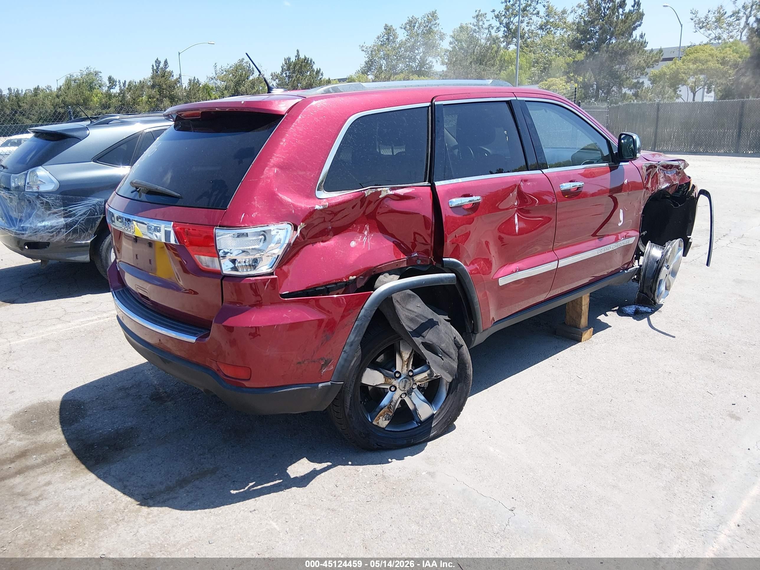 2013 Jeep Grand Cherokee Limited Burgundy vin: 1C4RJEBG2DC606402