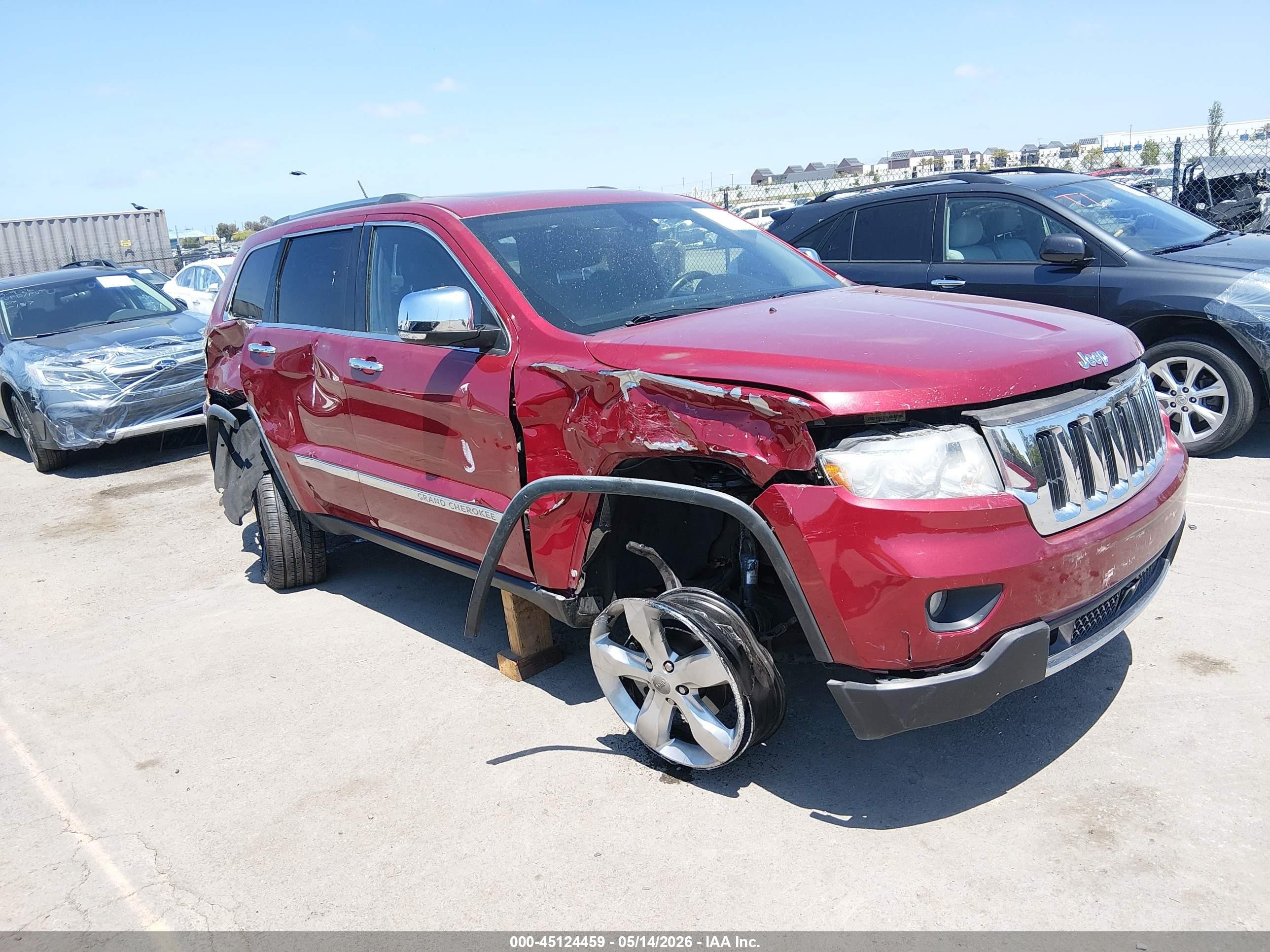 2013 Jeep Grand Cherokee Limited Burgundy vin: 1C4RJEBG2DC606402