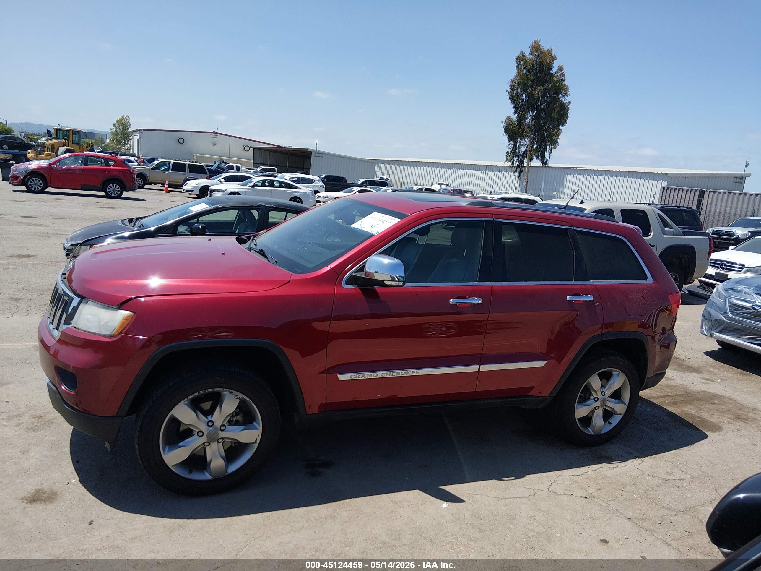 2013 Jeep Grand Cherokee Limited Burgundy vin: 1C4RJEBG2DC606402