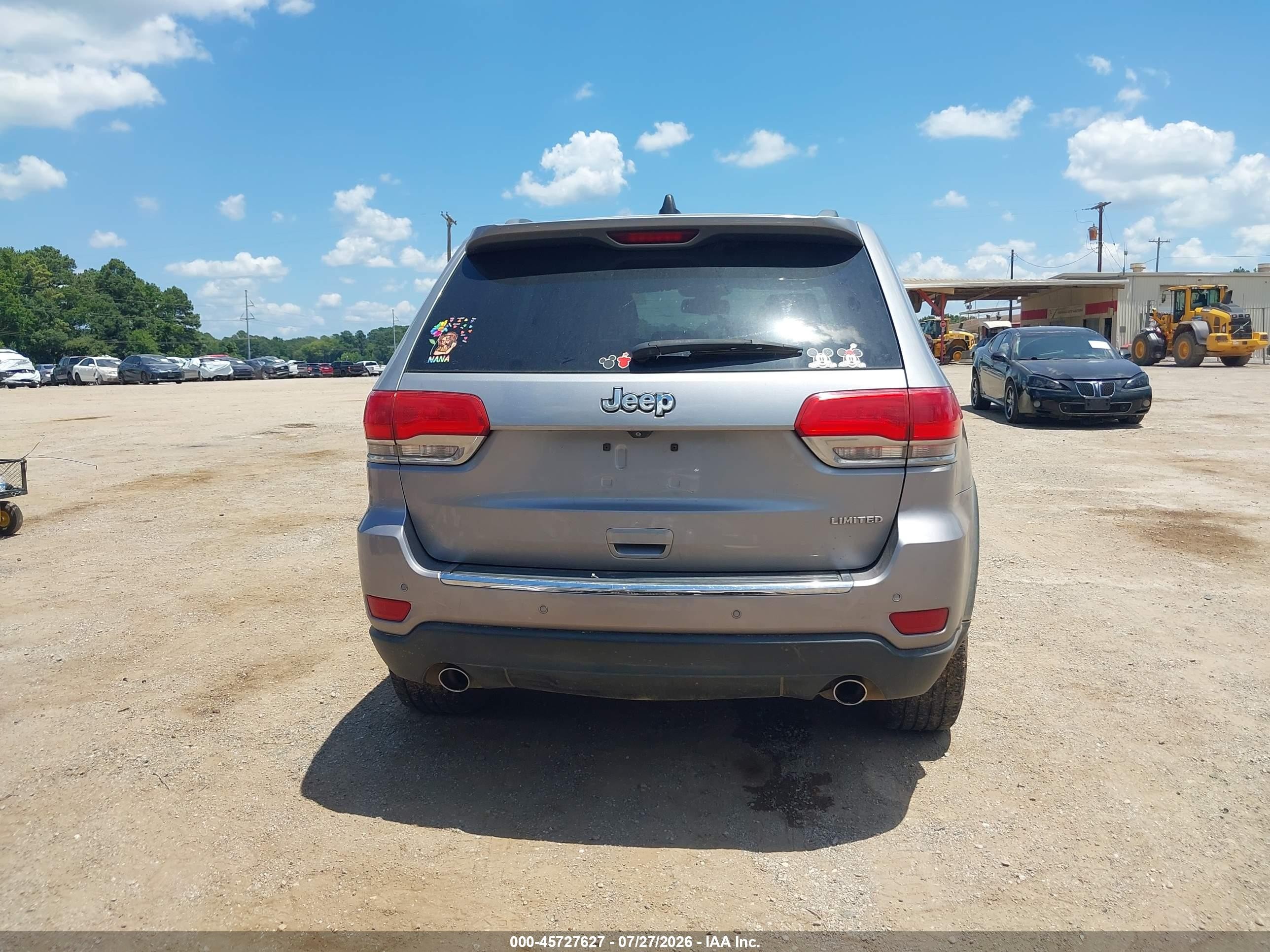 2014 Jeep Grand Cherokee Limited Silver vin: 1C4RJEBG2EC173729