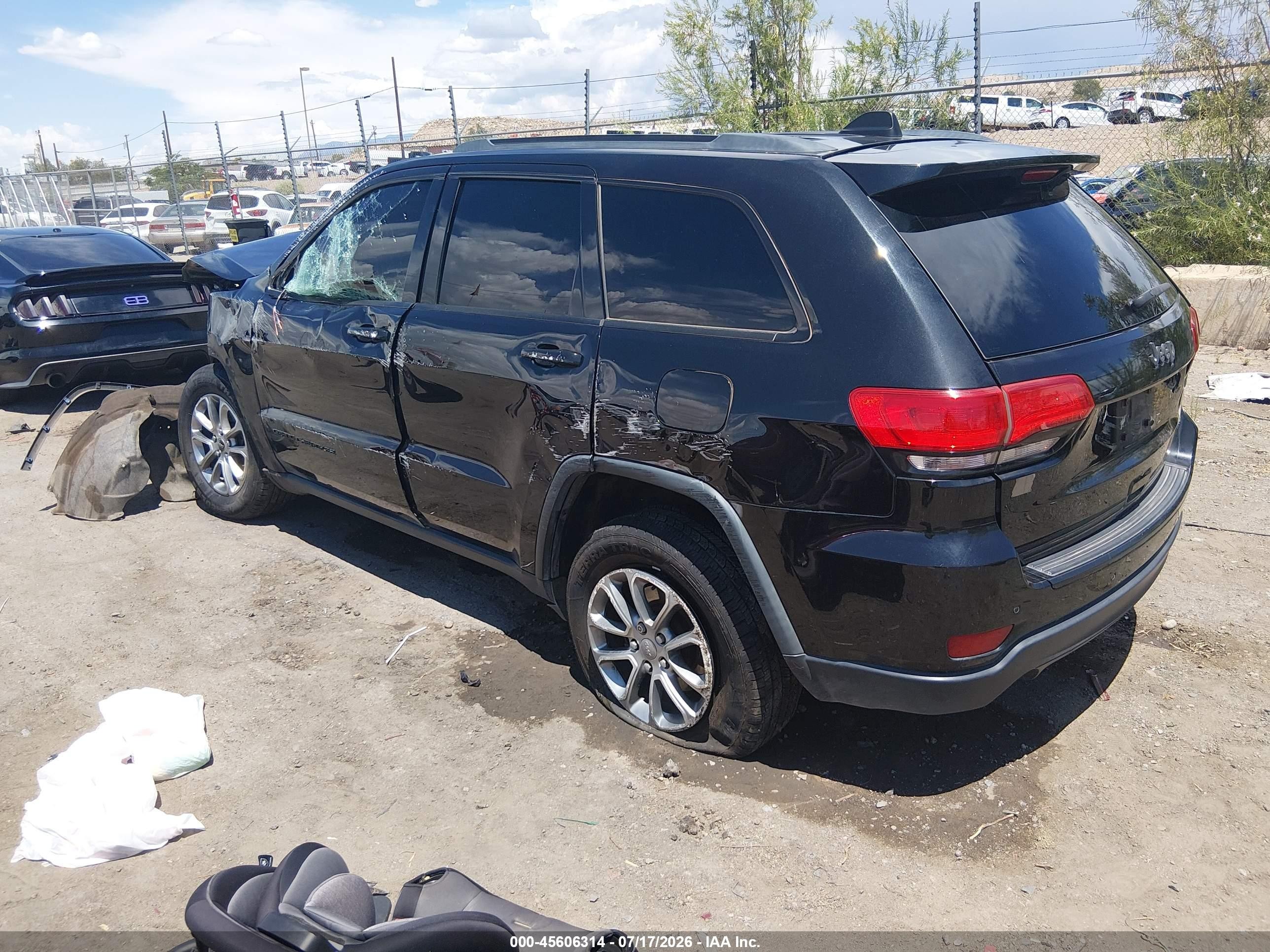 2014 Jeep Grand Cherokee Limited Black vin: 1C4RJEBG2EC303654