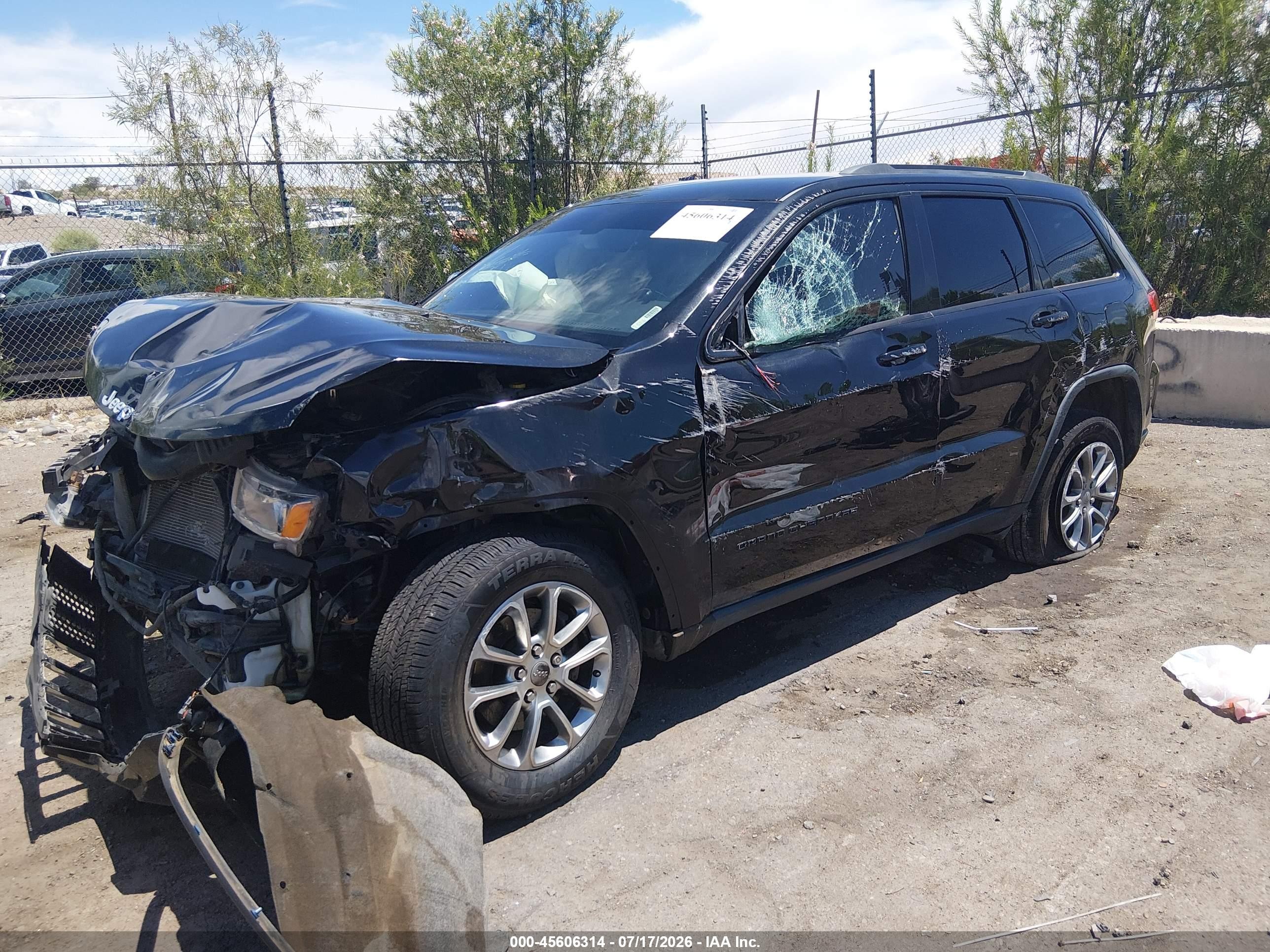 2014 Jeep Grand Cherokee Limited Black vin: 1C4RJEBG2EC303654