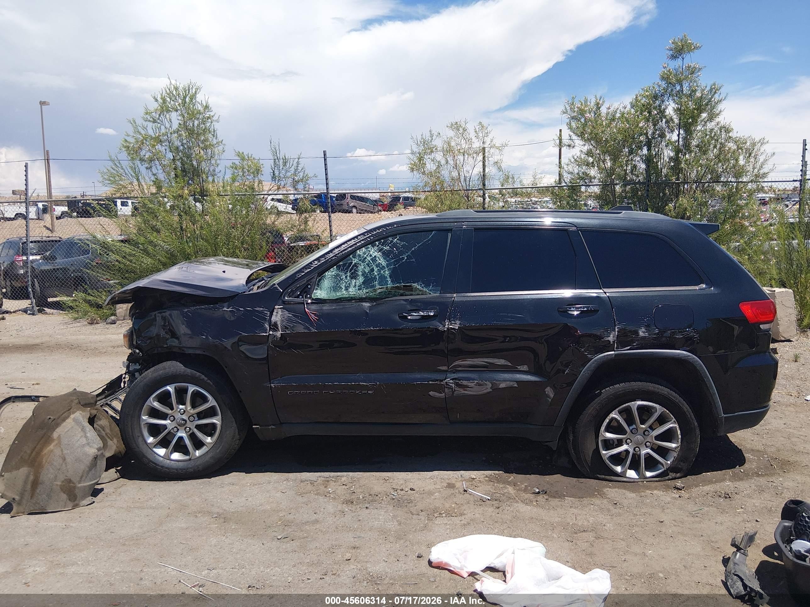 2014 Jeep Grand Cherokee Limited Black vin: 1C4RJEBG2EC303654