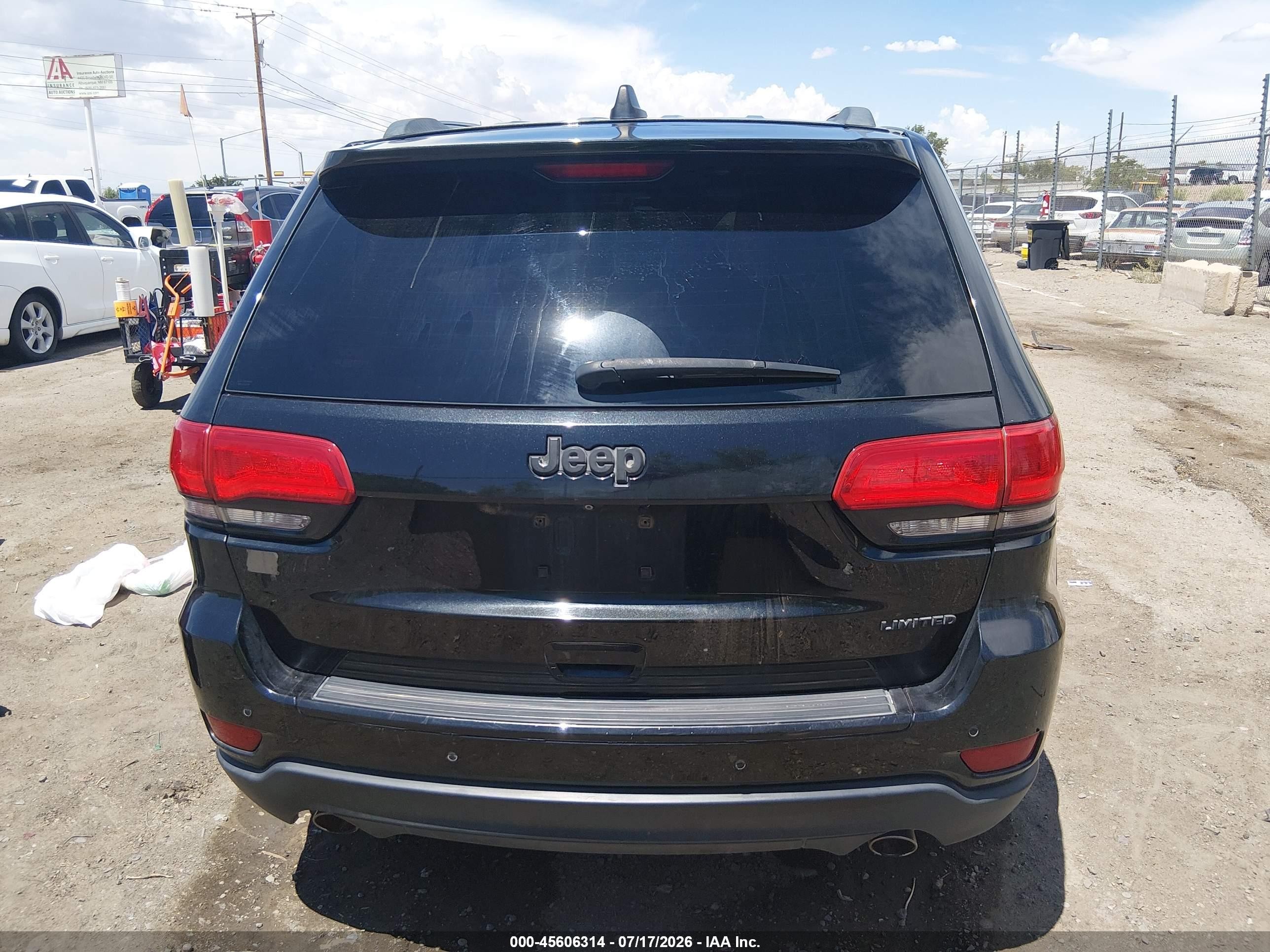 2014 Jeep Grand Cherokee Limited Black vin: 1C4RJEBG2EC303654