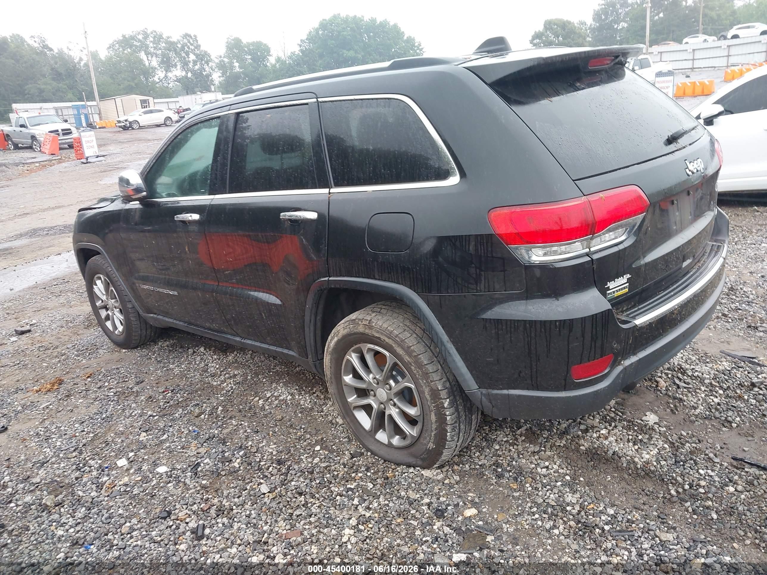 2014 Jeep Grand Cherokee Limited Black vin: 1C4RJEBG2EC336511