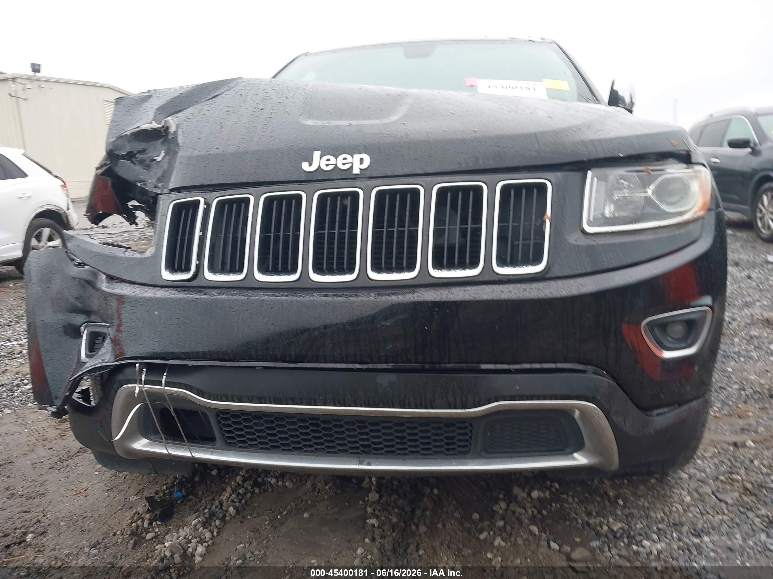 2014 Jeep Grand Cherokee Limited Black vin: 1C4RJEBG2EC336511