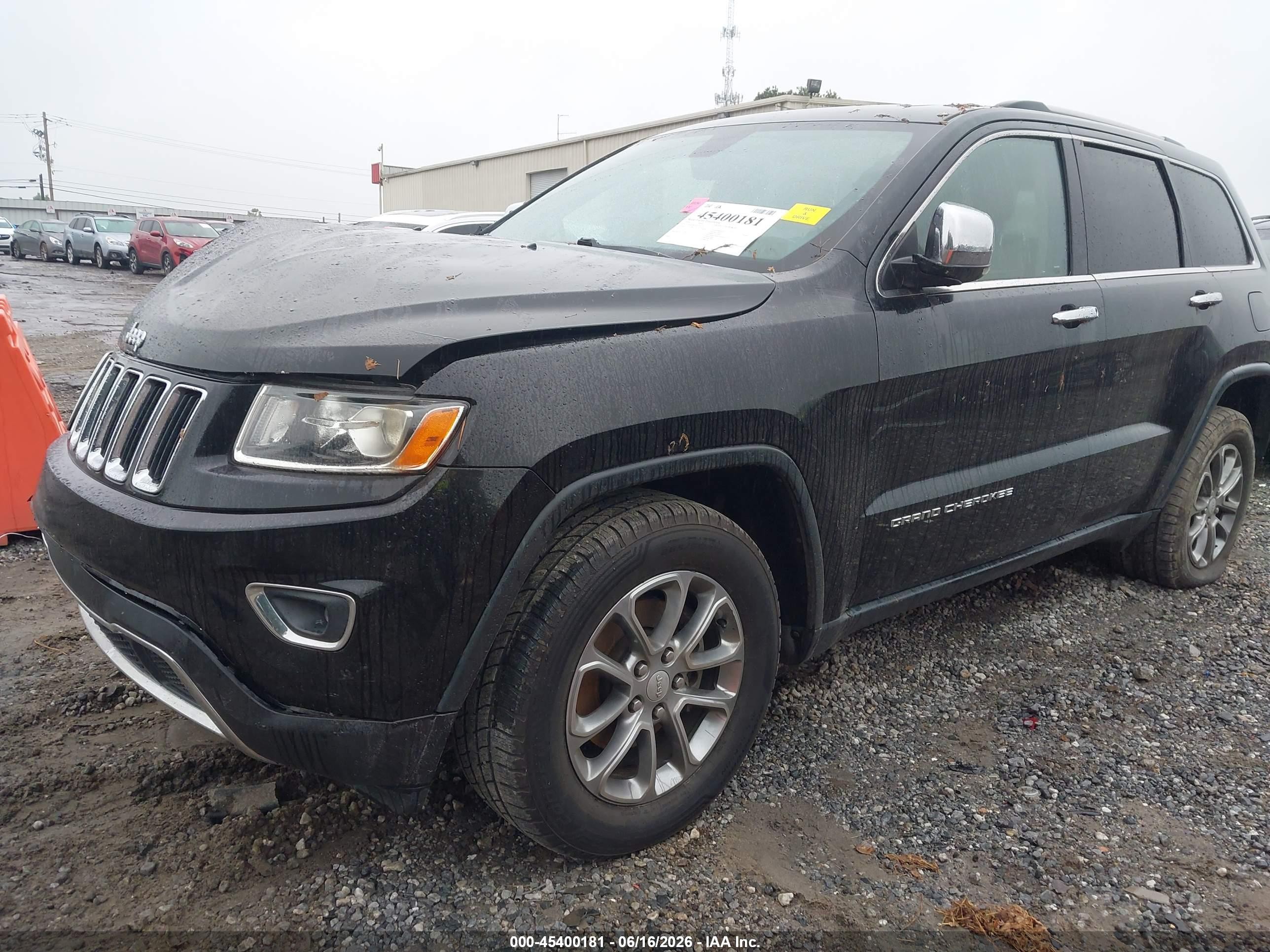 2014 Jeep Grand Cherokee Limited Black vin: 1C4RJEBG2EC336511