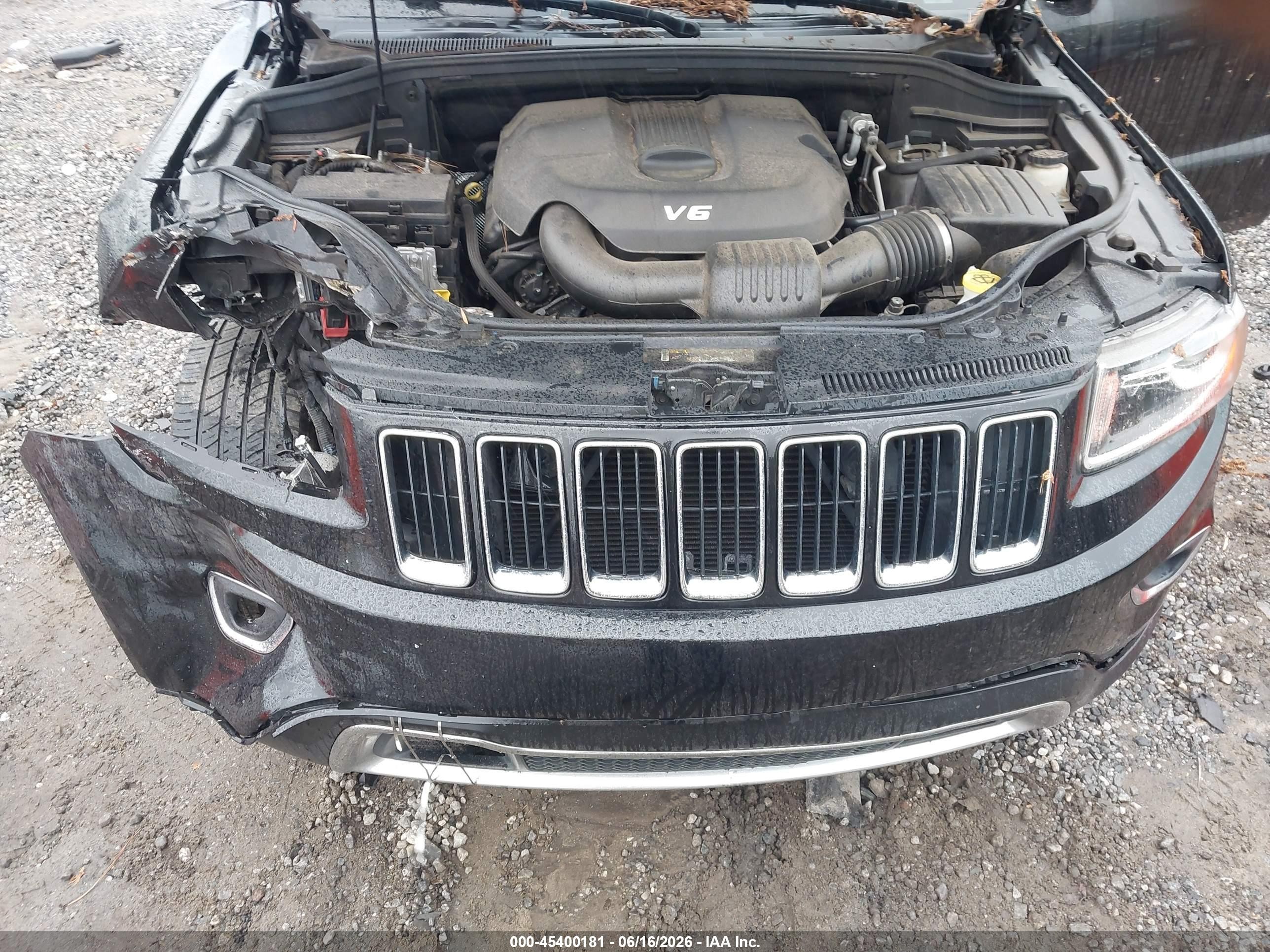 2014 Jeep Grand Cherokee Limited Black vin: 1C4RJEBG2EC336511