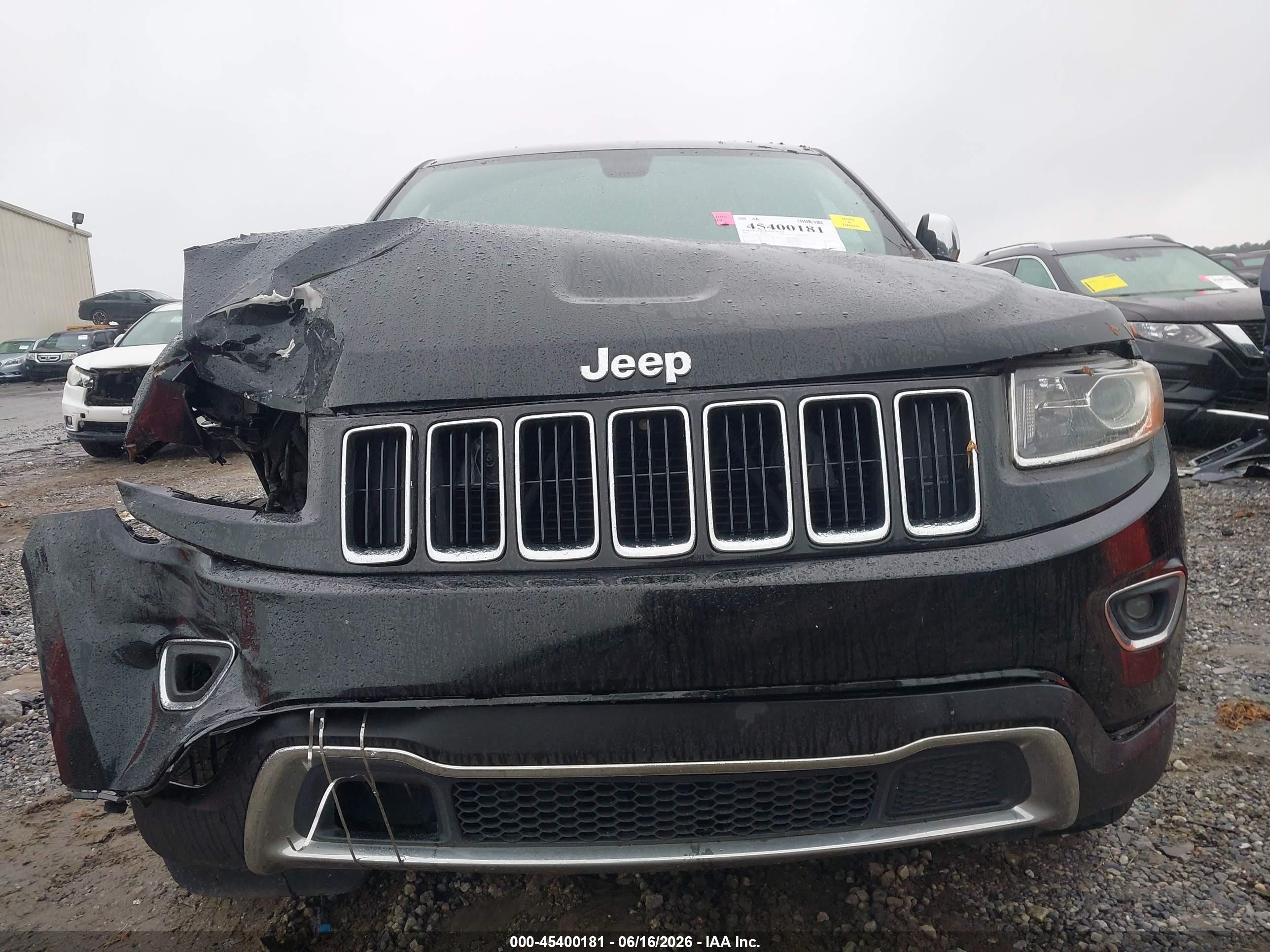 2014 Jeep Grand Cherokee Limited Black vin: 1C4RJEBG2EC336511