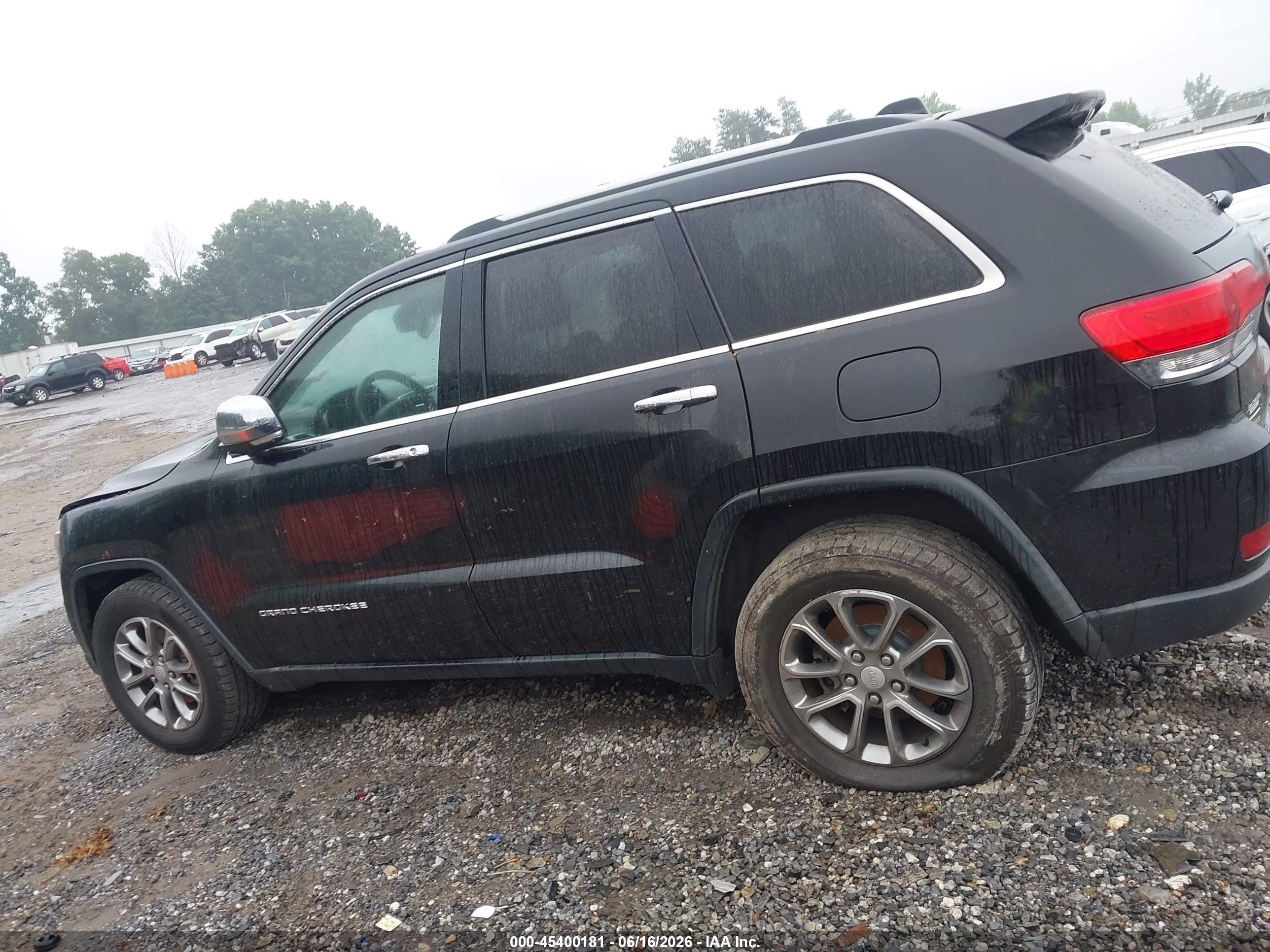 2014 Jeep Grand Cherokee Limited Black vin: 1C4RJEBG2EC336511