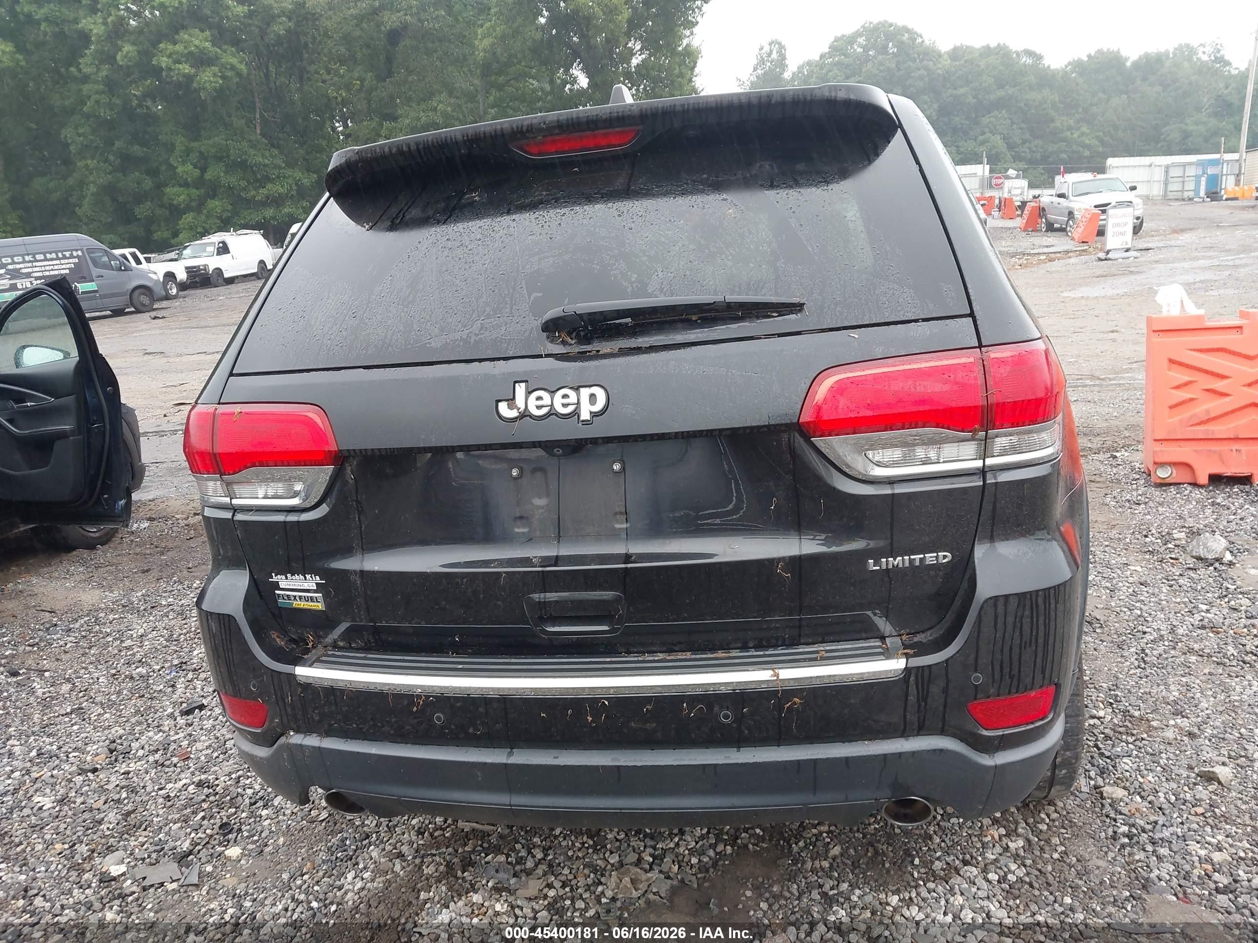2014 Jeep Grand Cherokee Limited Black vin: 1C4RJEBG2EC336511