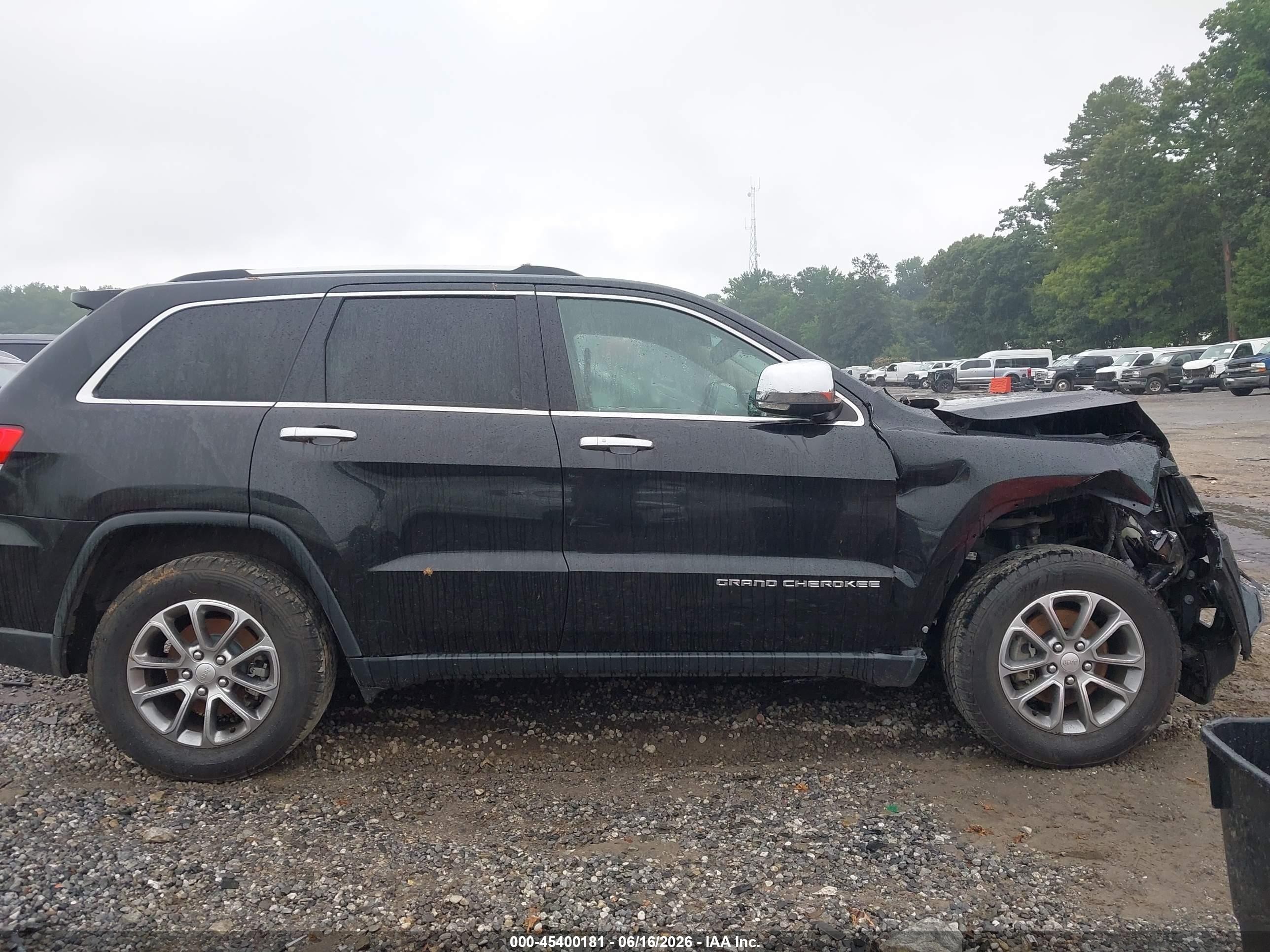 2014 Jeep Grand Cherokee Limited Black vin: 1C4RJEBG2EC336511