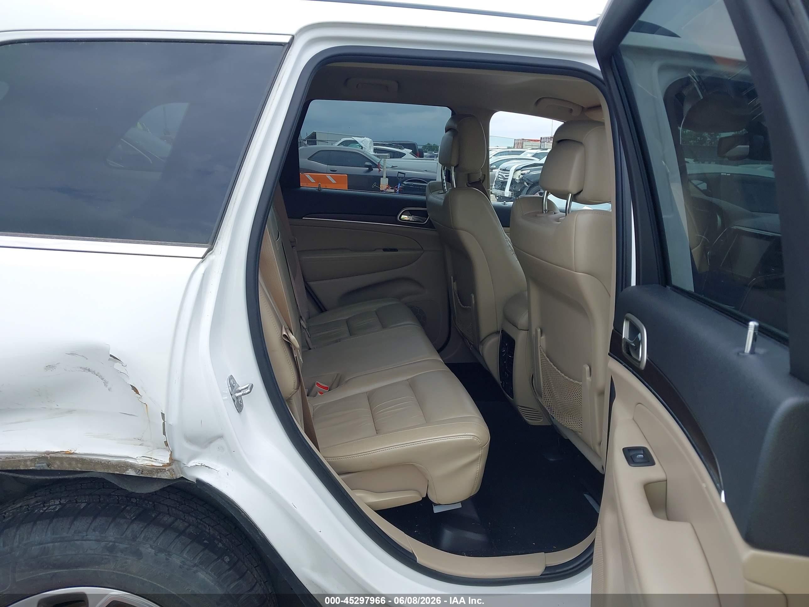 2014 Jeep Grand Cherokee Limited White vin: 1C4RJEBG2EC529161