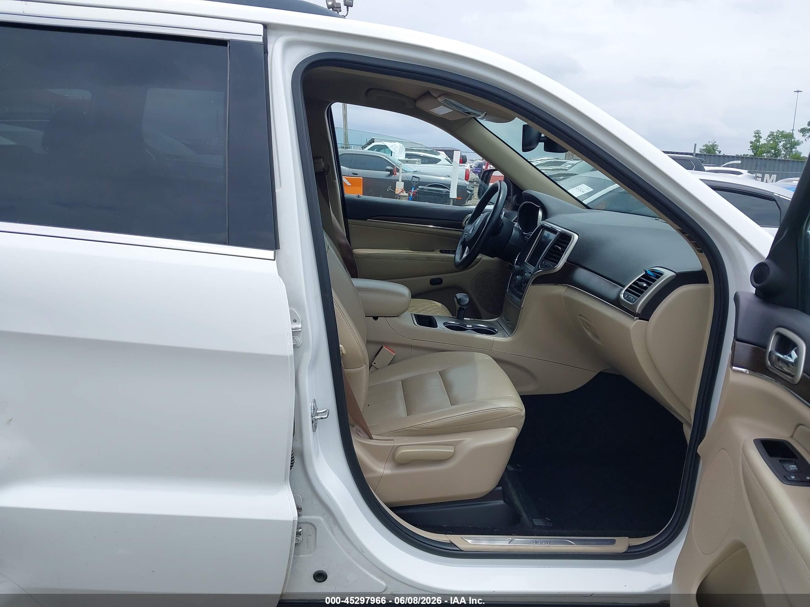 2014 Jeep Grand Cherokee Limited White vin: 1C4RJEBG2EC529161
