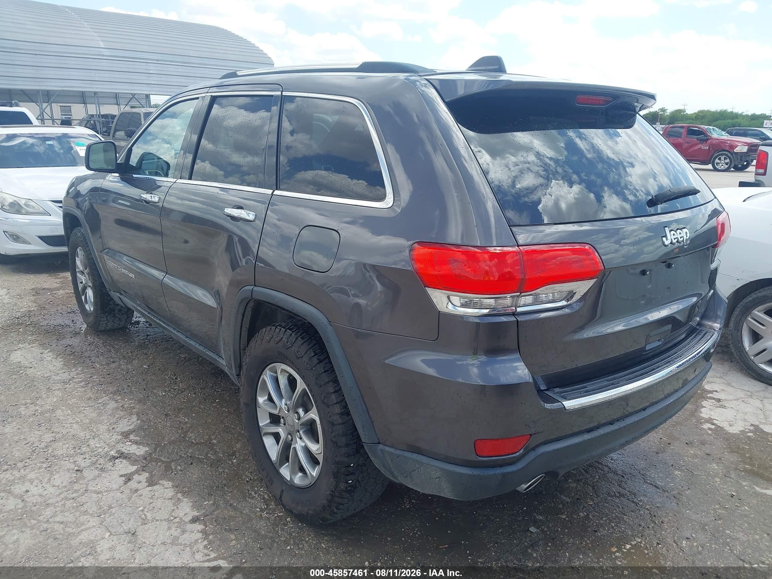 2014 Jeep Grand Cherokee Limited Gray vin: 1C4RJEBG2EC529290