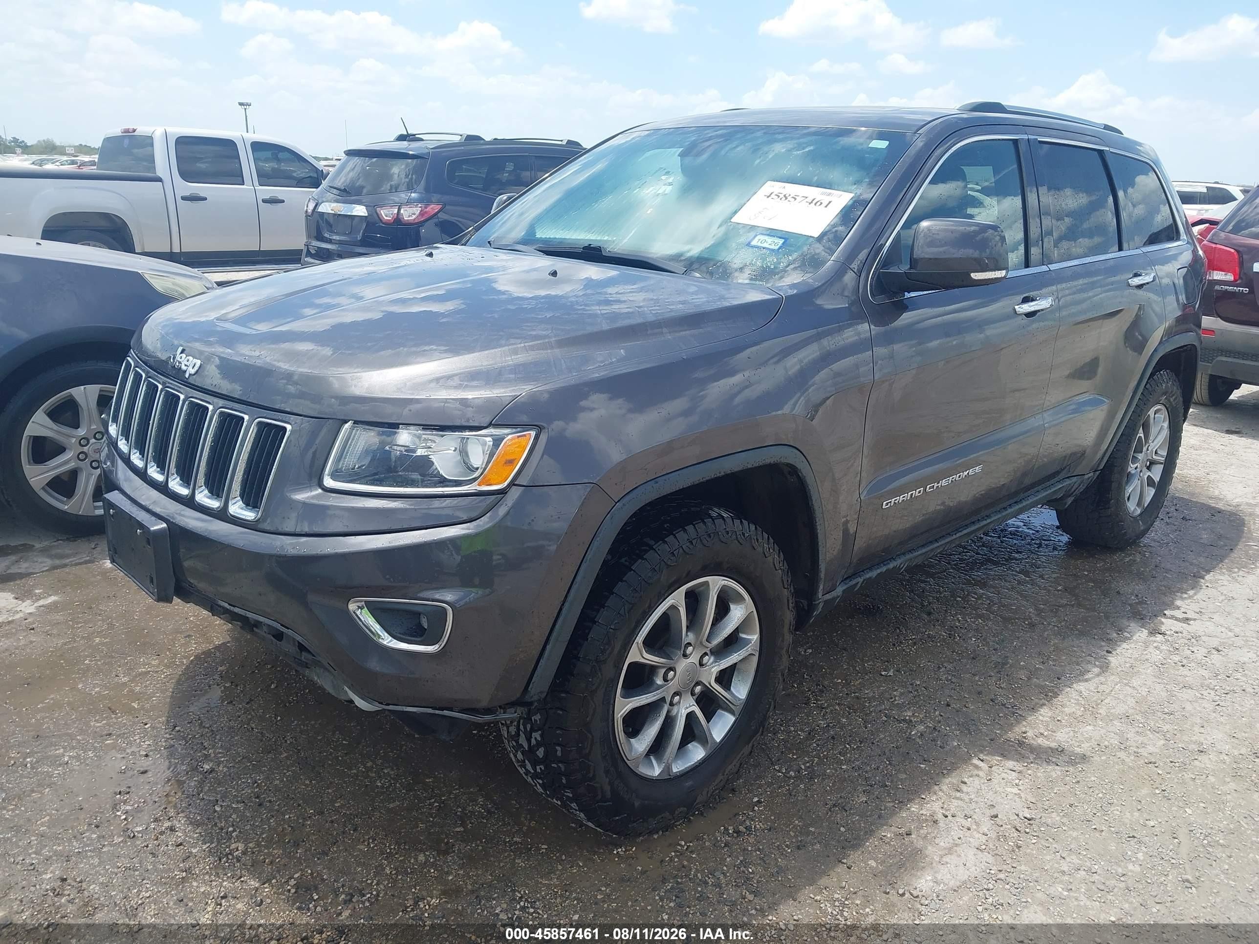 2014 Jeep Grand Cherokee Limited Gray vin: 1C4RJEBG2EC529290