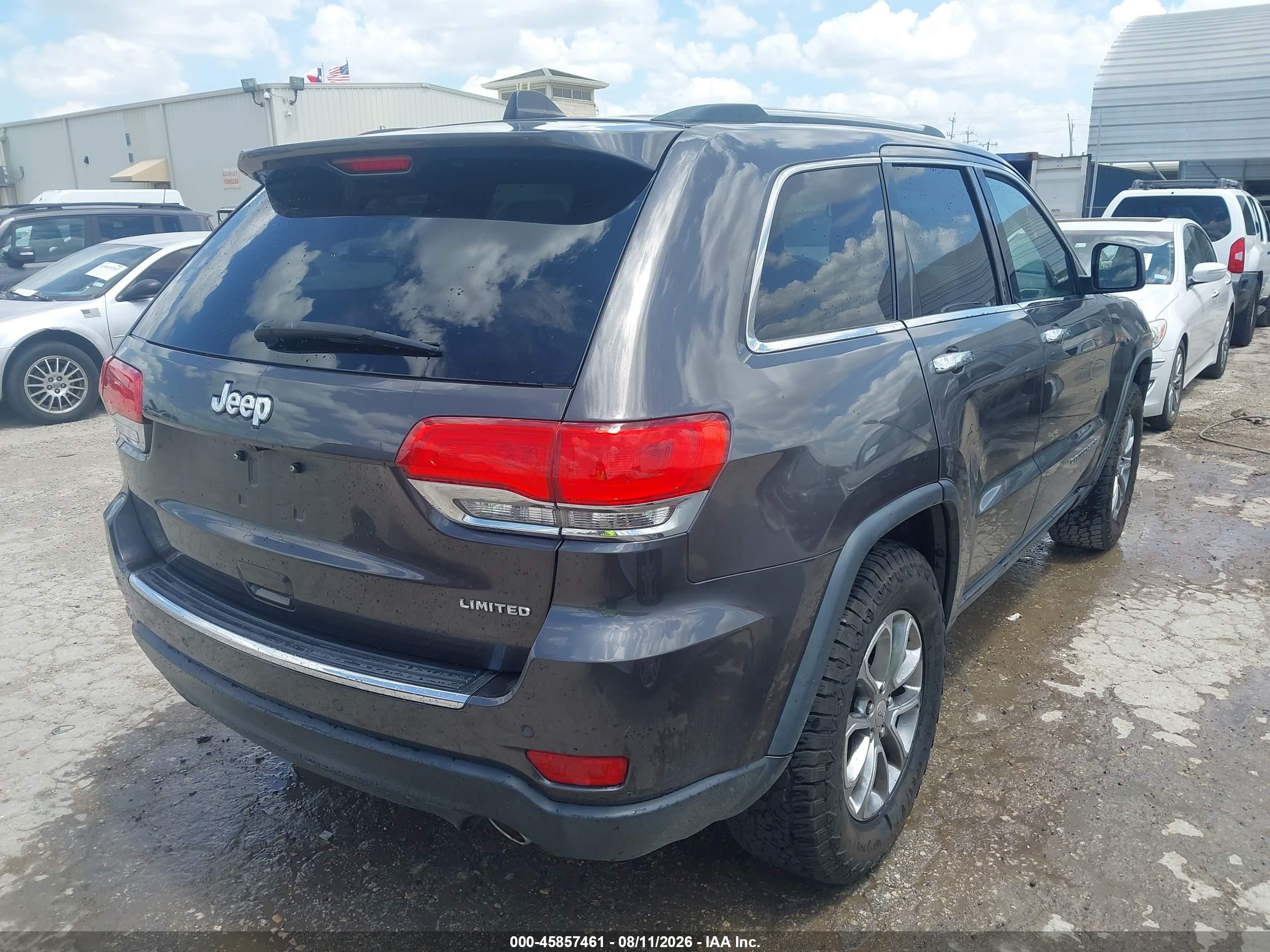 2014 Jeep Grand Cherokee Limited Gray vin: 1C4RJEBG2EC529290