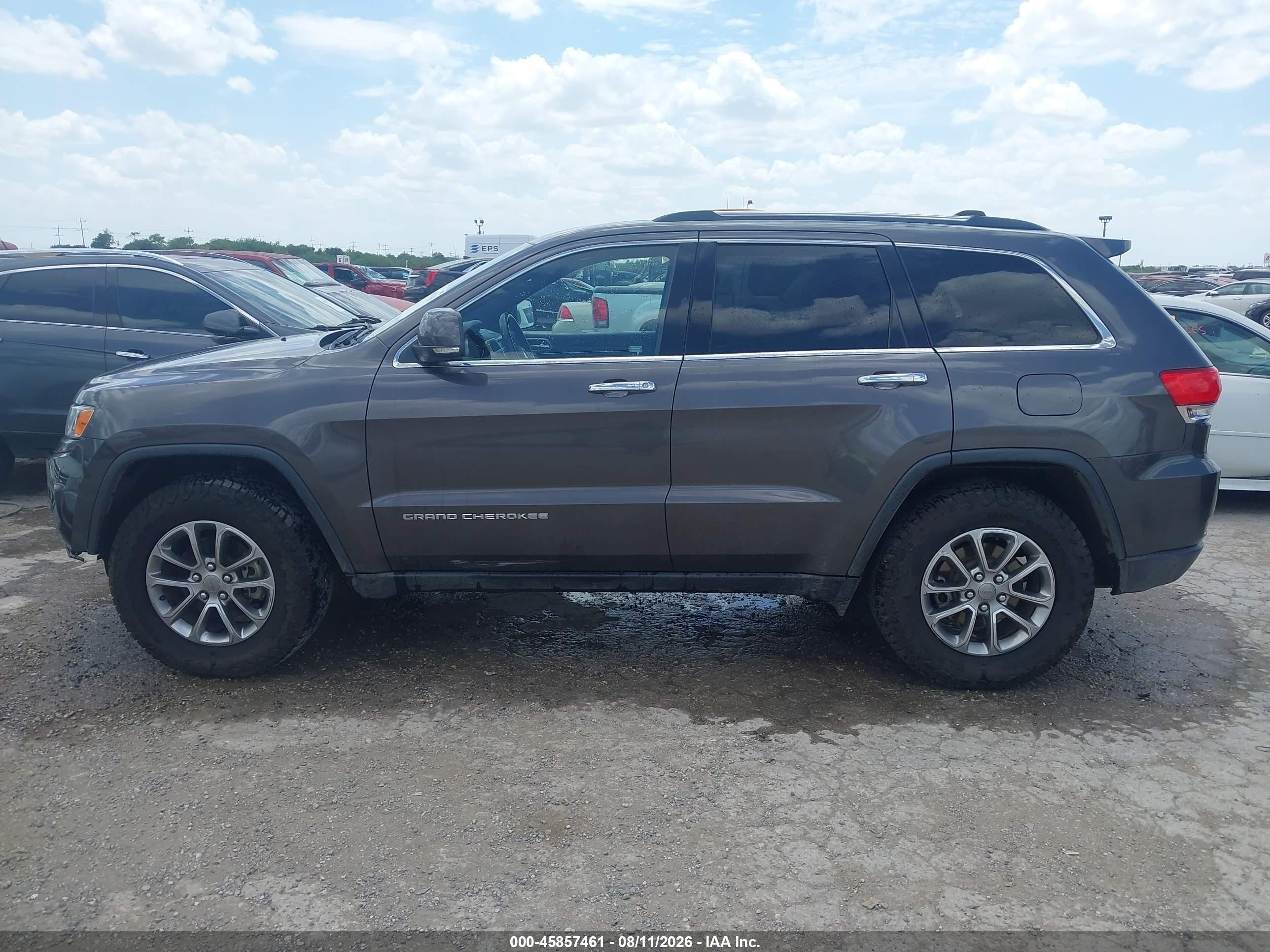 2014 Jeep Grand Cherokee Limited Gray vin: 1C4RJEBG2EC529290