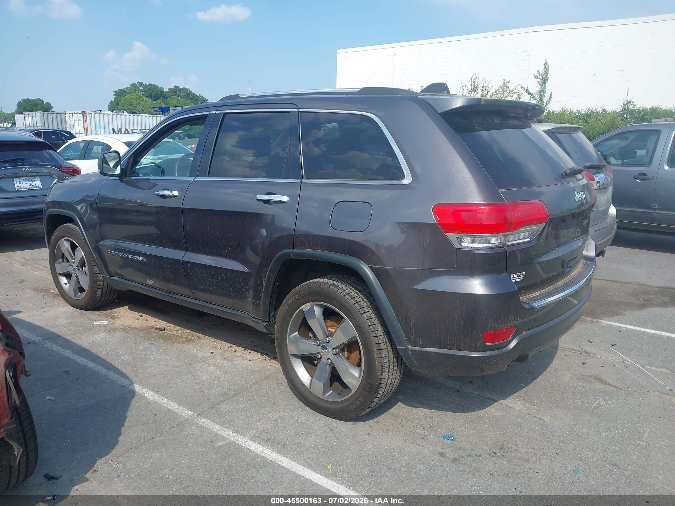 2014 Jeep Grand Cherokee Limited Gray vin: 1C4RJEBG2EC542878