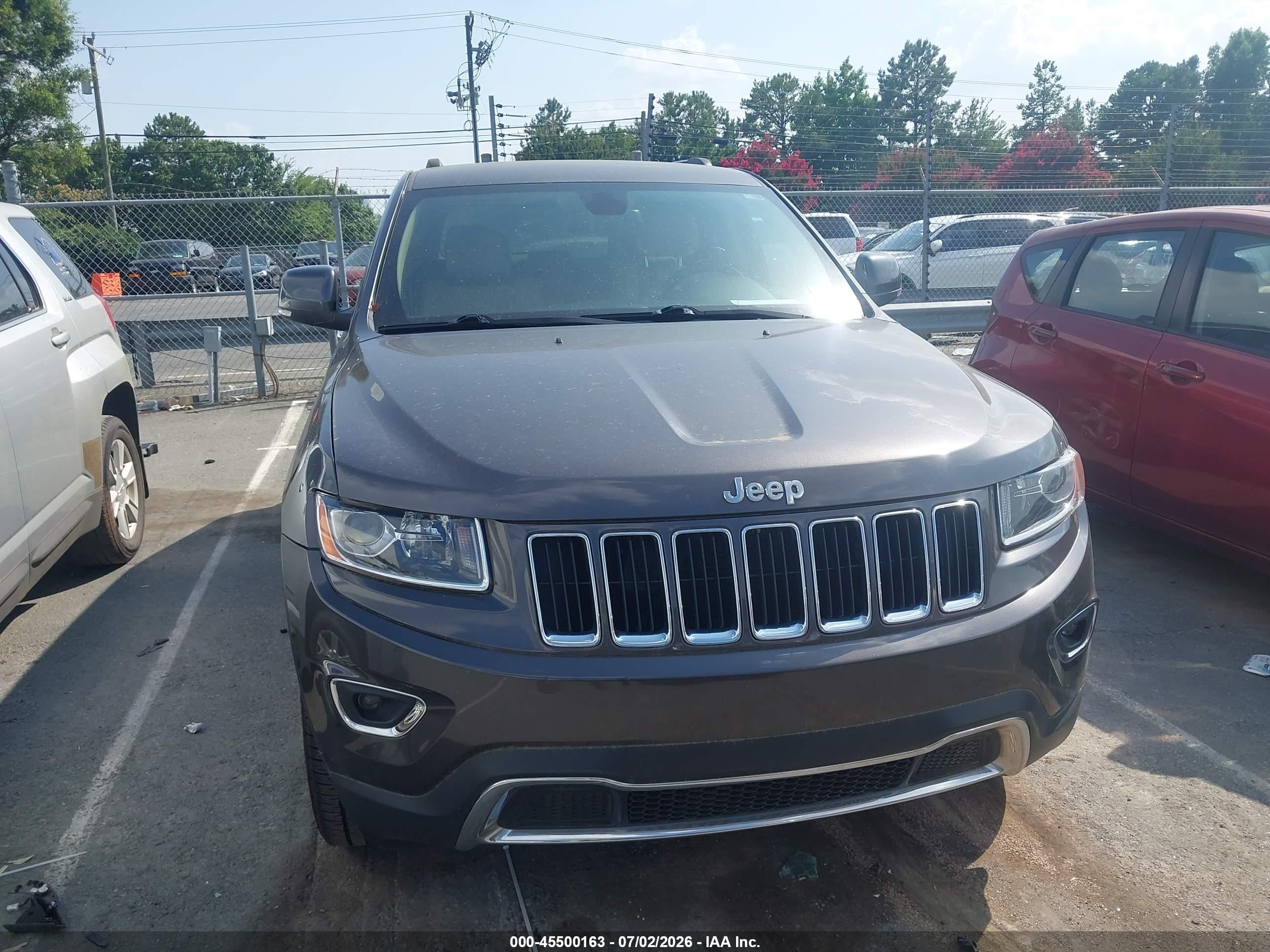 2014 Jeep Grand Cherokee Limited Gray vin: 1C4RJEBG2EC542878