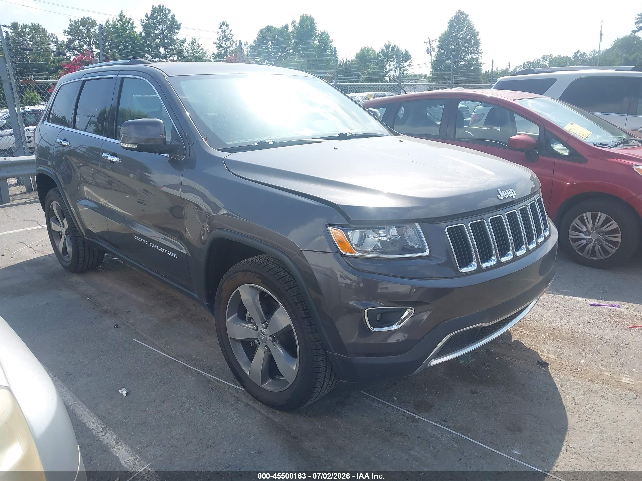 2014 Jeep Grand Cherokee Limited Gray vin: 1C4RJEBG2EC542878