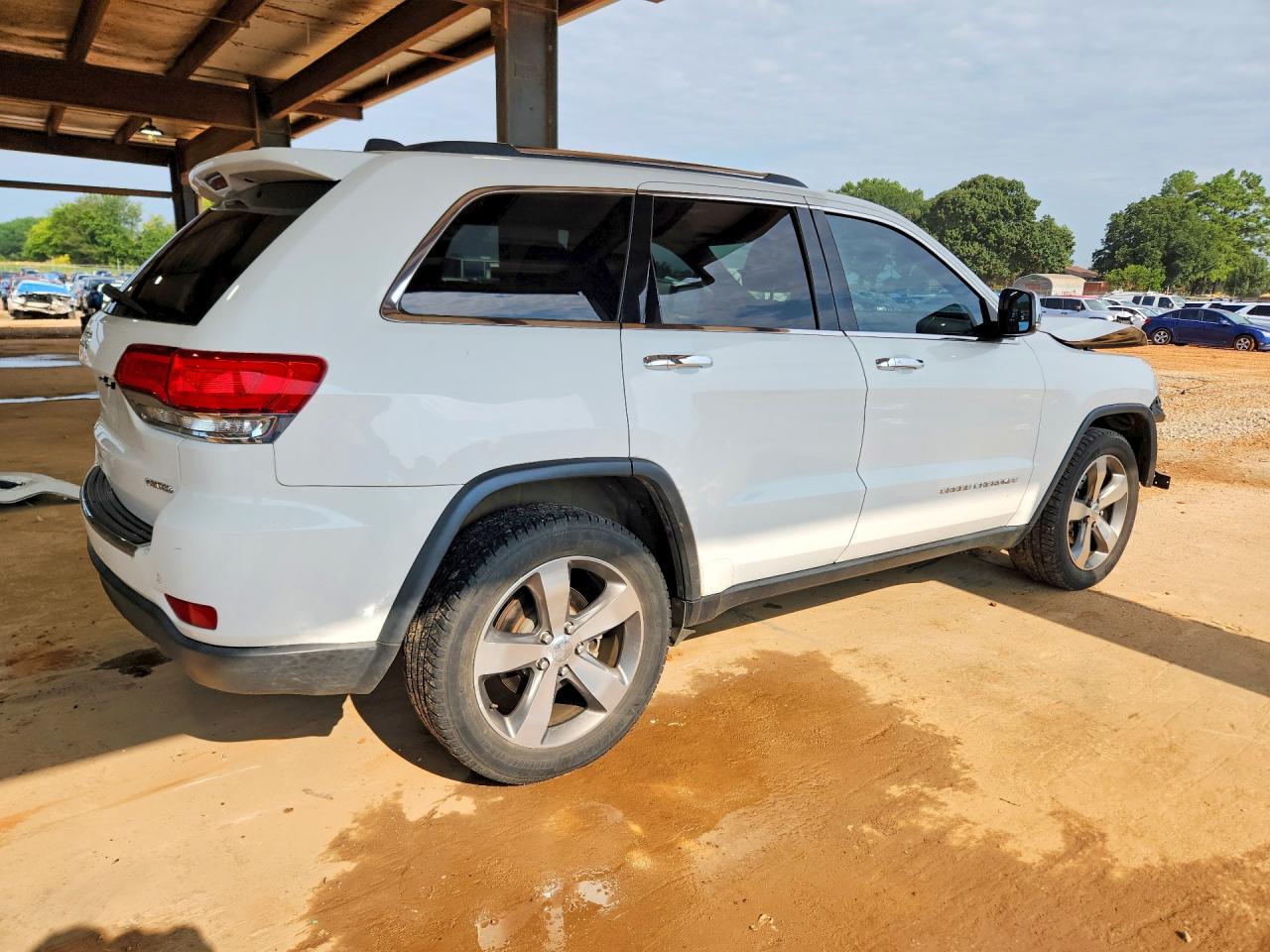 2015 Jeep Grand Cherokee Limited White vin: 1C4RJEBG2FC218573