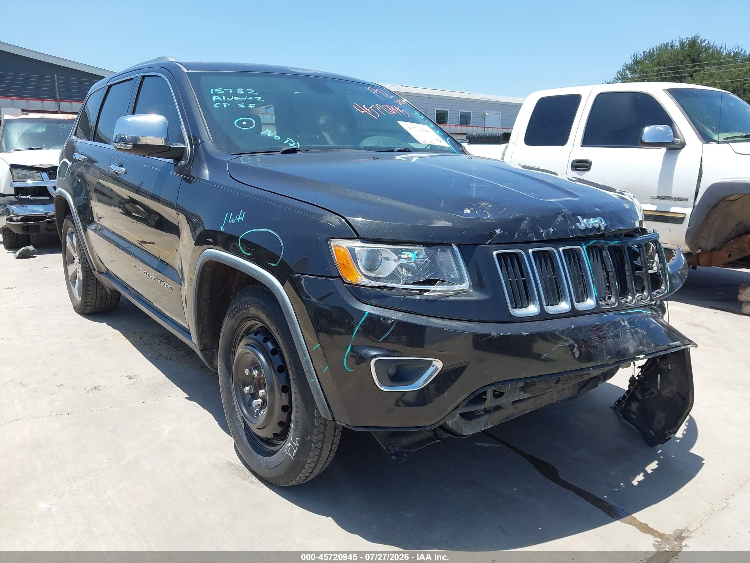 2015 Jeep Grand Cherokee Limited Черный vin: 1C4RJEBG2FC614793