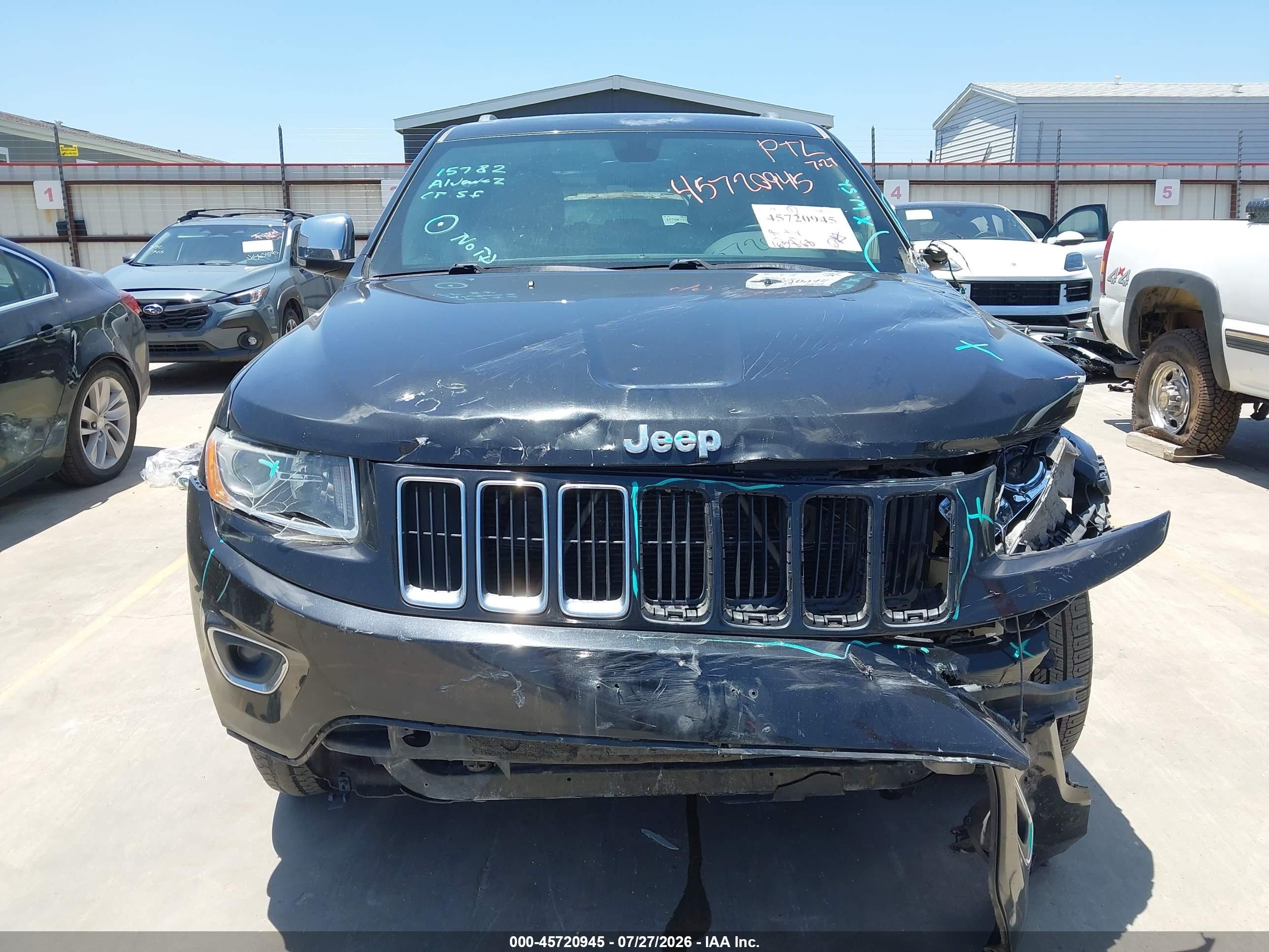 2015 Jeep Grand Cherokee Limited Black vin: 1C4RJEBG2FC614793