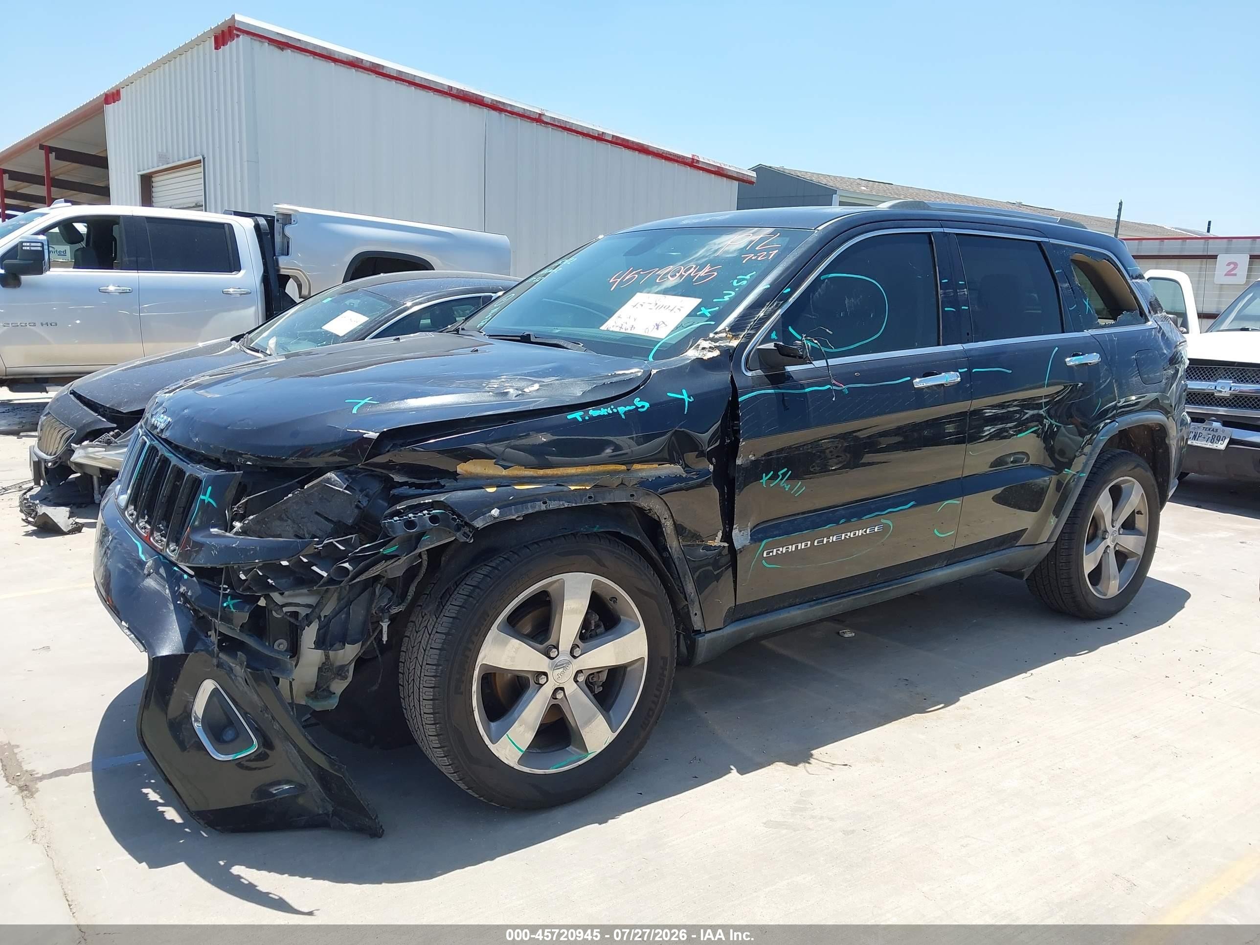 2015 Jeep Grand Cherokee Limited Black vin: 1C4RJEBG2FC614793
