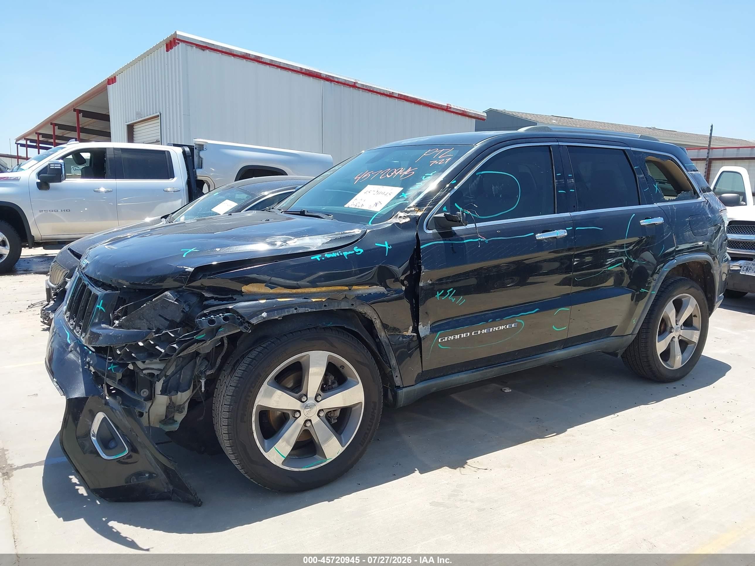 2015 Jeep Grand Cherokee Limited Black vin: 1C4RJEBG2FC614793