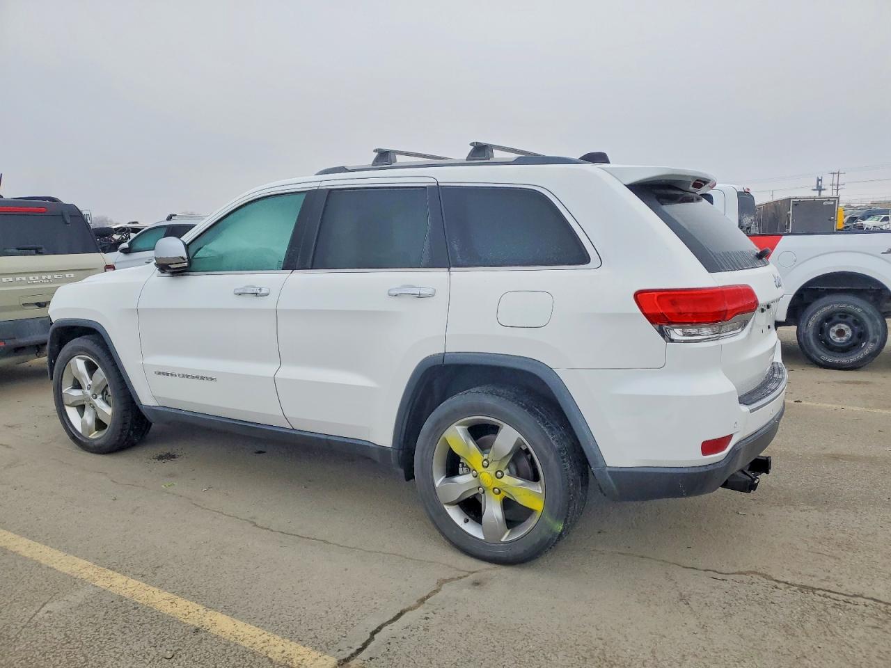 2015 Jeep Grand Cherokee Limited White vin: 1C4RJEBG2FC742712