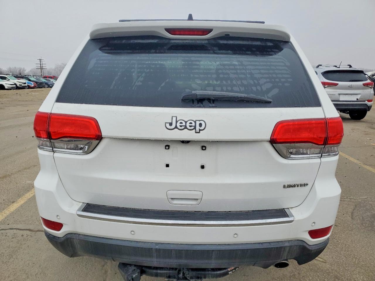 2015 Jeep Grand Cherokee Limited White vin: 1C4RJEBG2FC742712