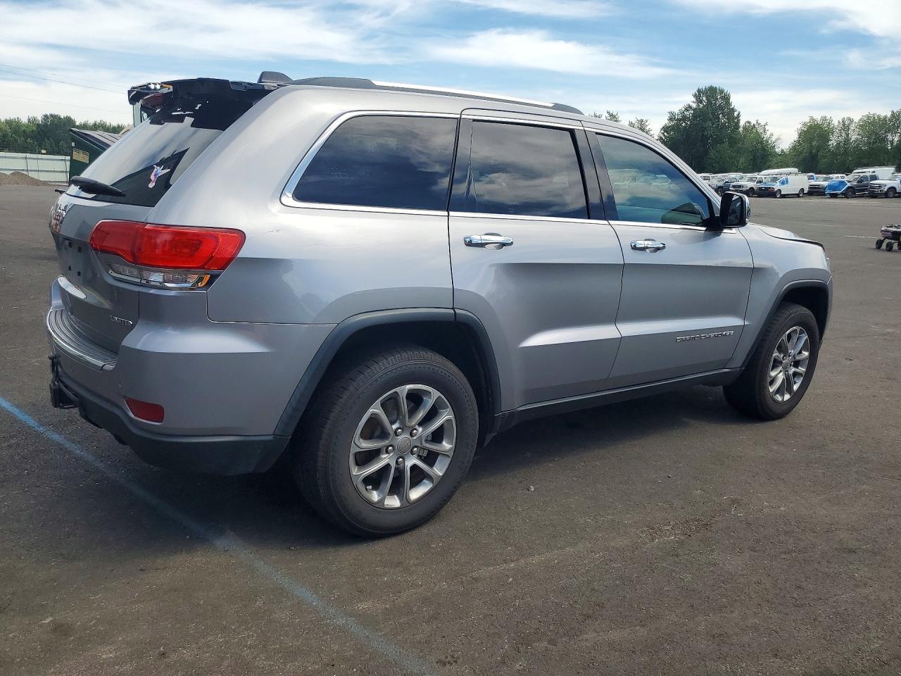2015 Jeep Grand Cherokee Limited Серебряный vin: 1C4RJEBG2FC872229