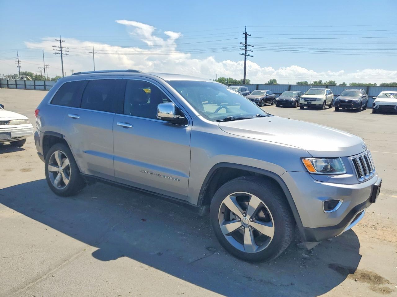 2015 Jeep Grand Cherokee Limited Silver vin: 1C4RJEBG2FC872439